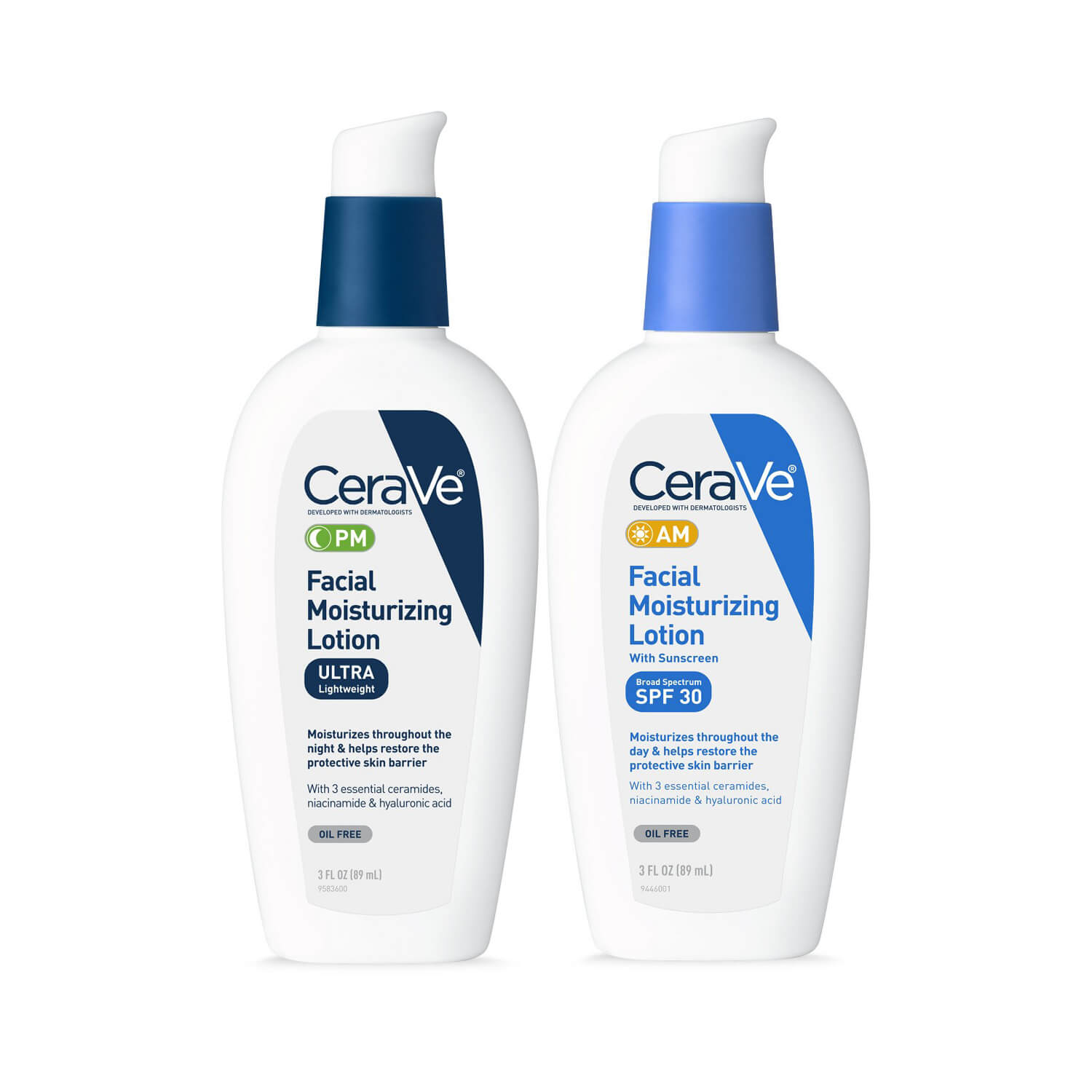 CeraVe Facial Moisturizing Lotion AM/PM Bundle