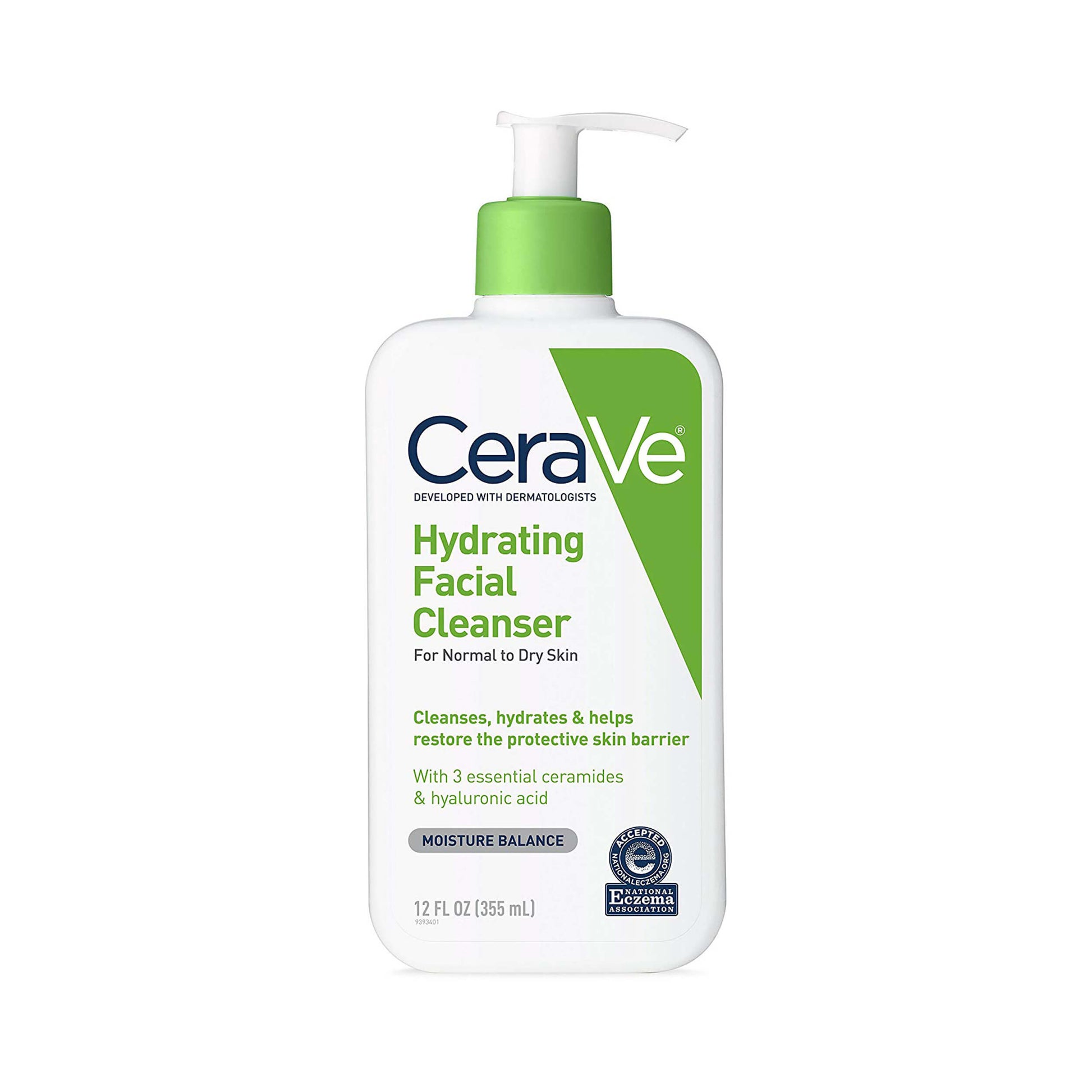 CeraVe Hydrating Facial Cleanser for Daily Face Washing 355ml