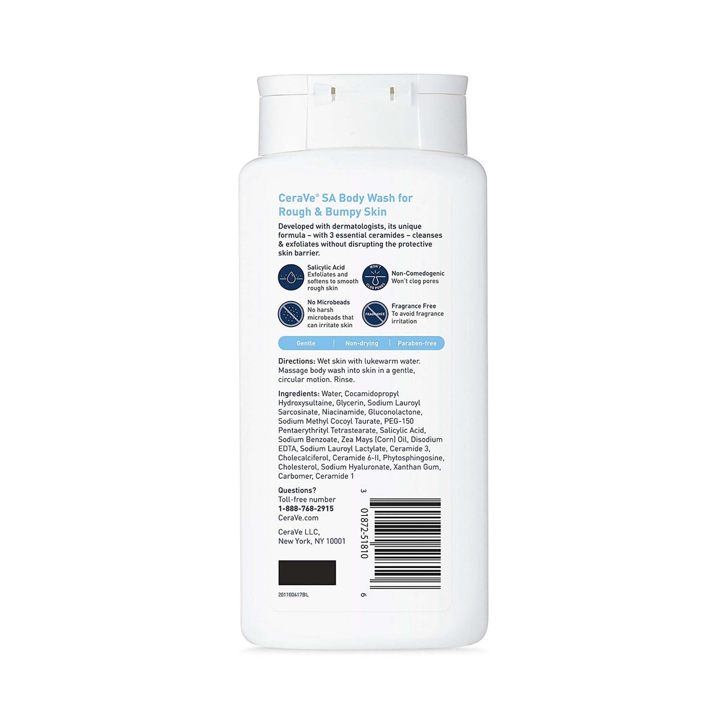 CeraVe SA Body Wash for Rough & Bumpy Skin 296 mL