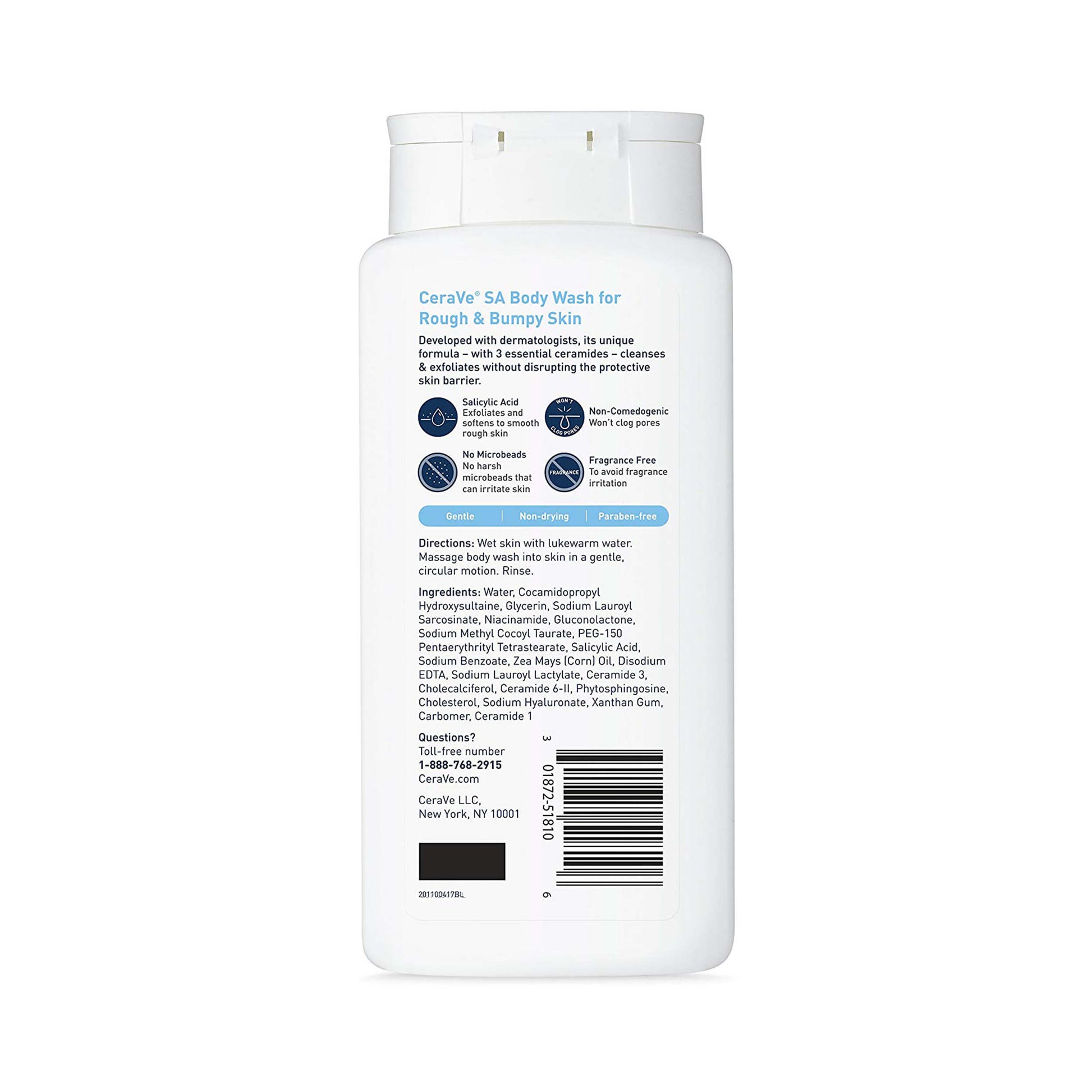 CeraVe SA Body Wash for Rough & Bumpy Skin 296 mL