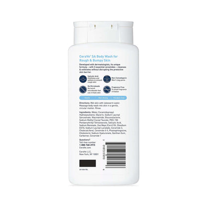 CeraVe SA Body Wash for Rough & Bumpy Skin 296 mL
