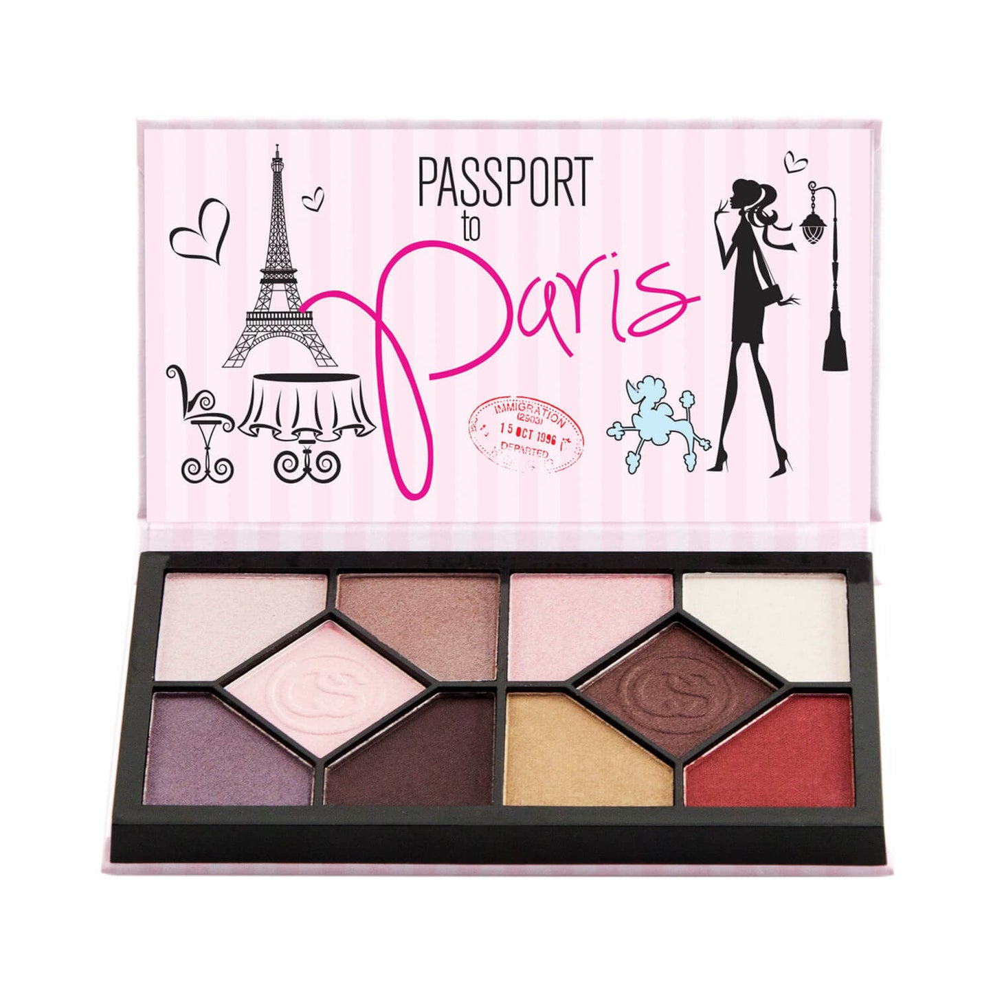 Coastal Scents Passport Eyeshadow Palette Paris