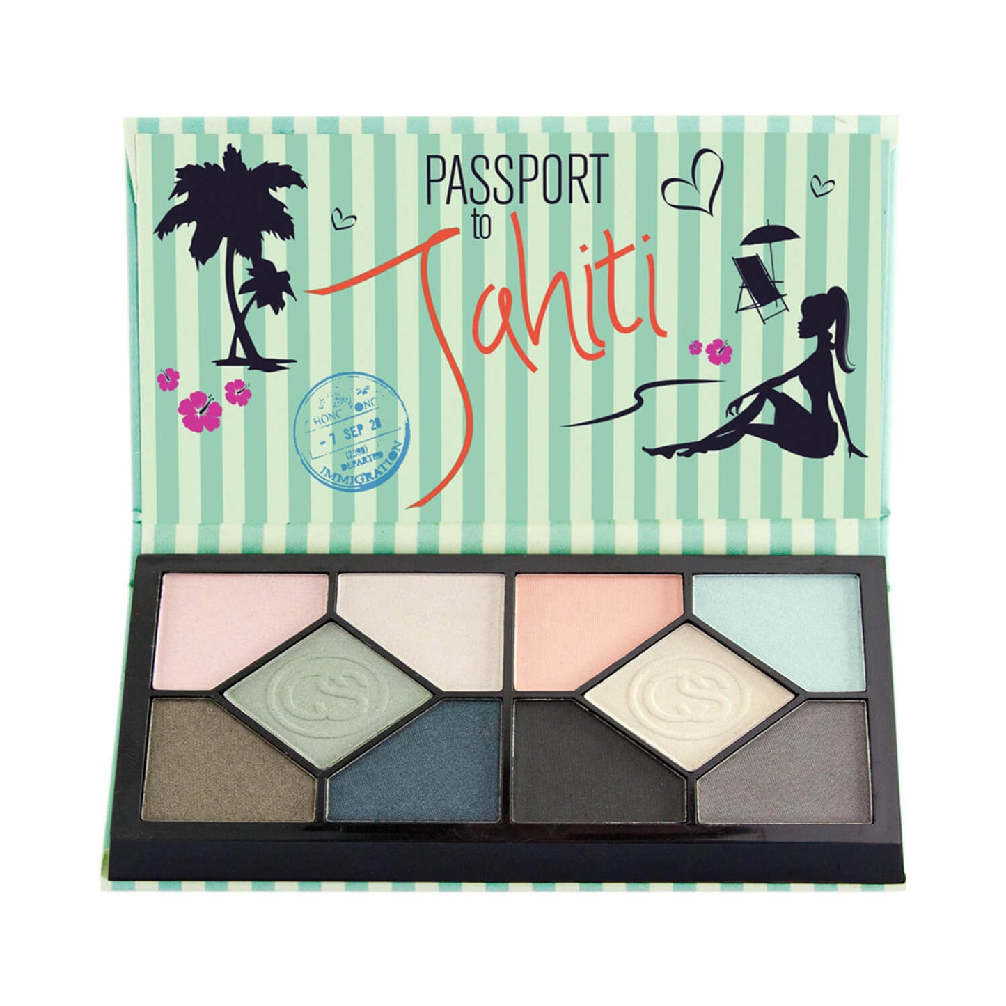 Coastal Scents Passport Eyeshadow Palette Tahiti