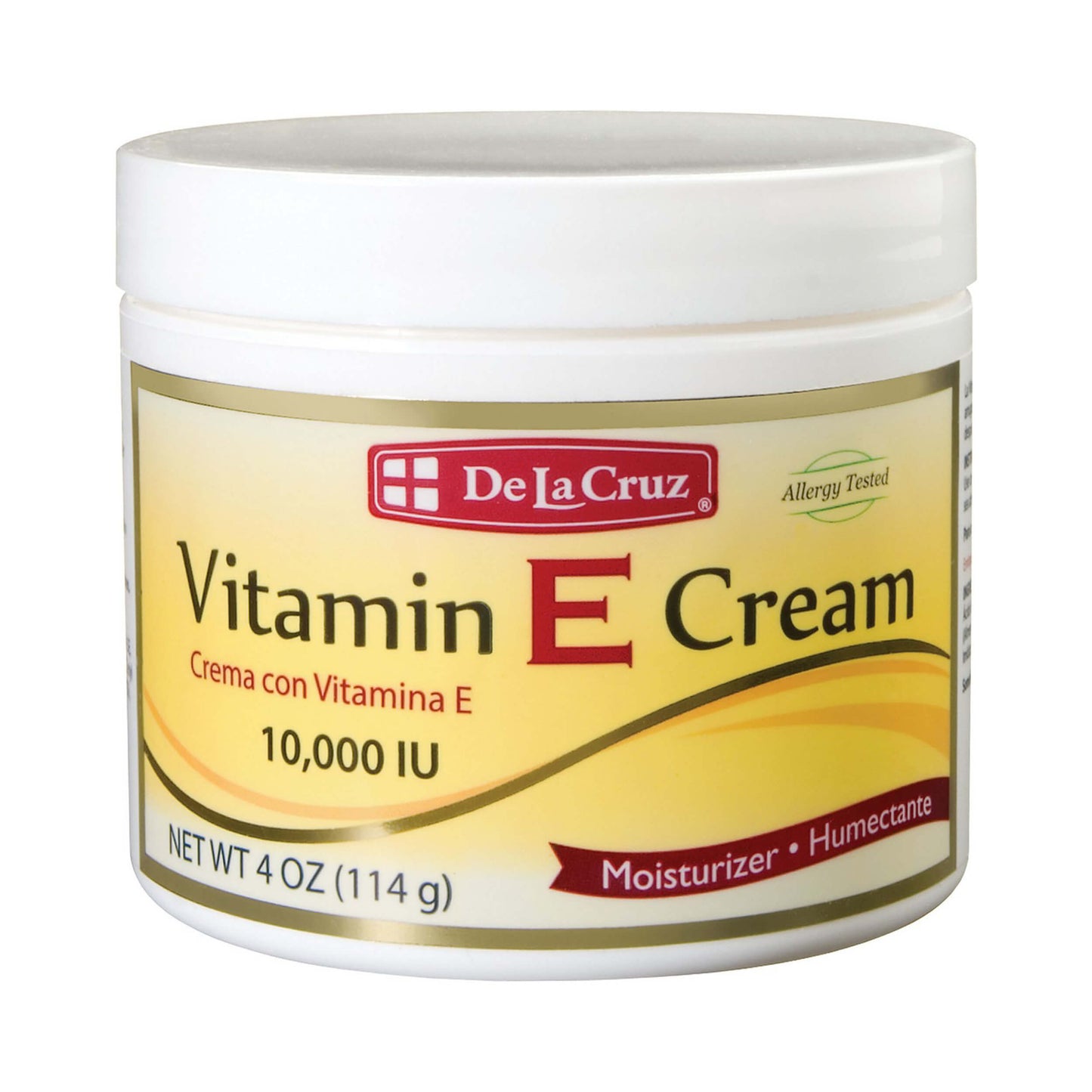 De La Cruz Moisturizer Vitamin E Cream 10,000 IU 114g