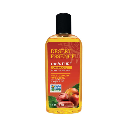 Desert Essence 100% Pure Jojoba Oil For Hair, Skin & Scalp 118 mL