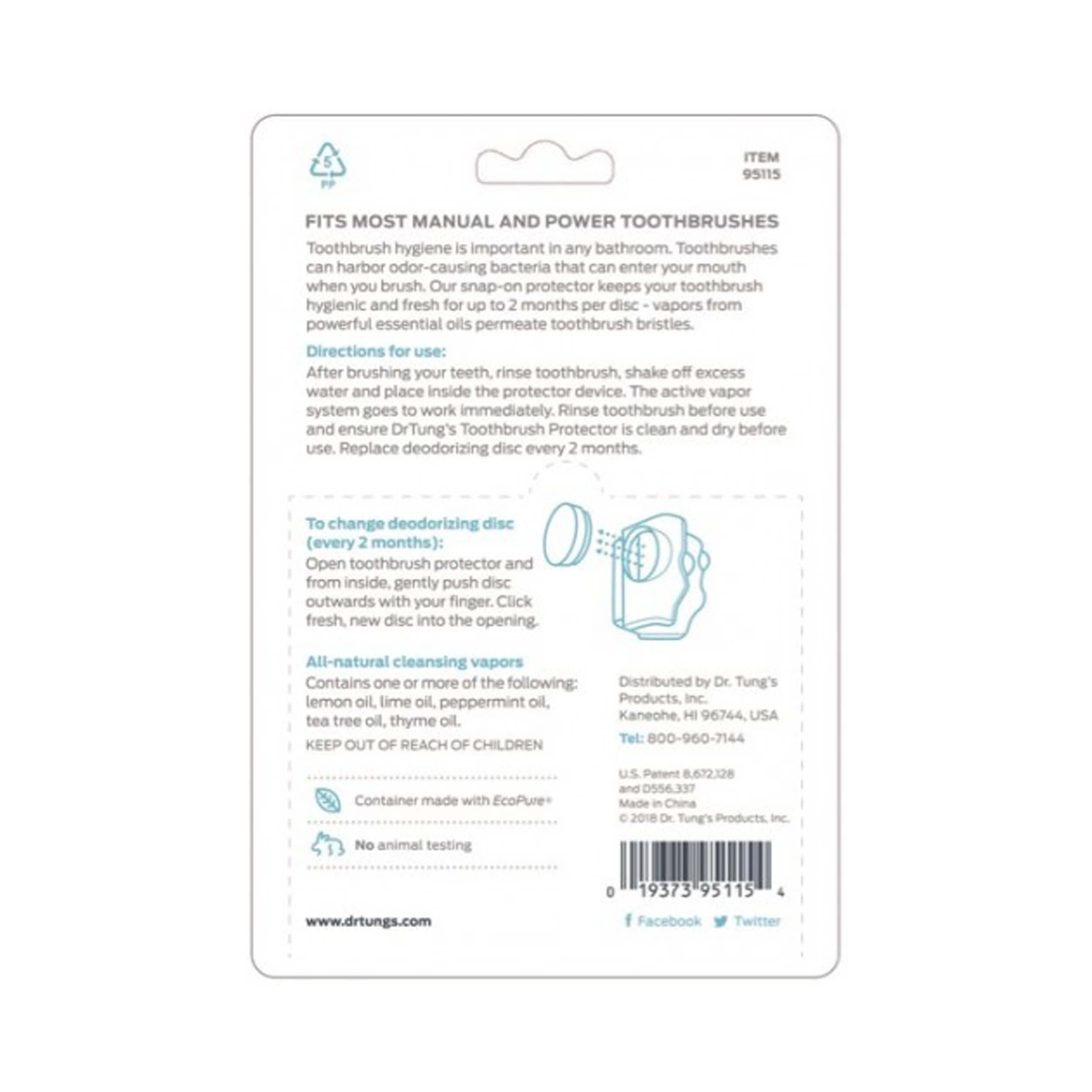 Dr Tung's Snap-On Toothbrush Protection