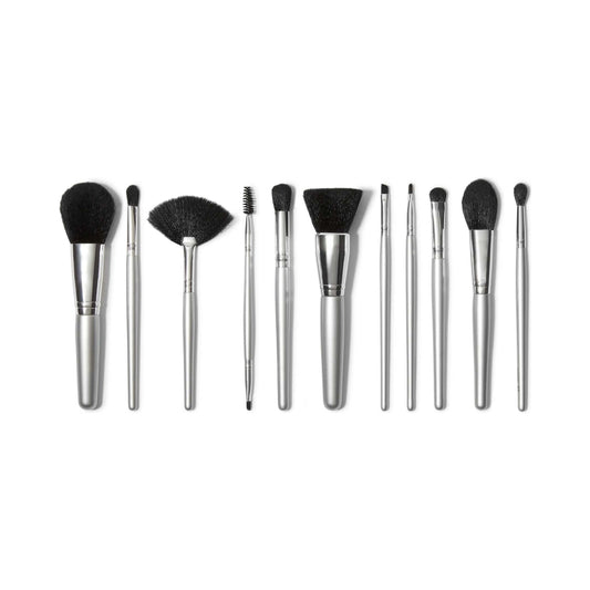 ELF 11 Piece Brush Collection Silver