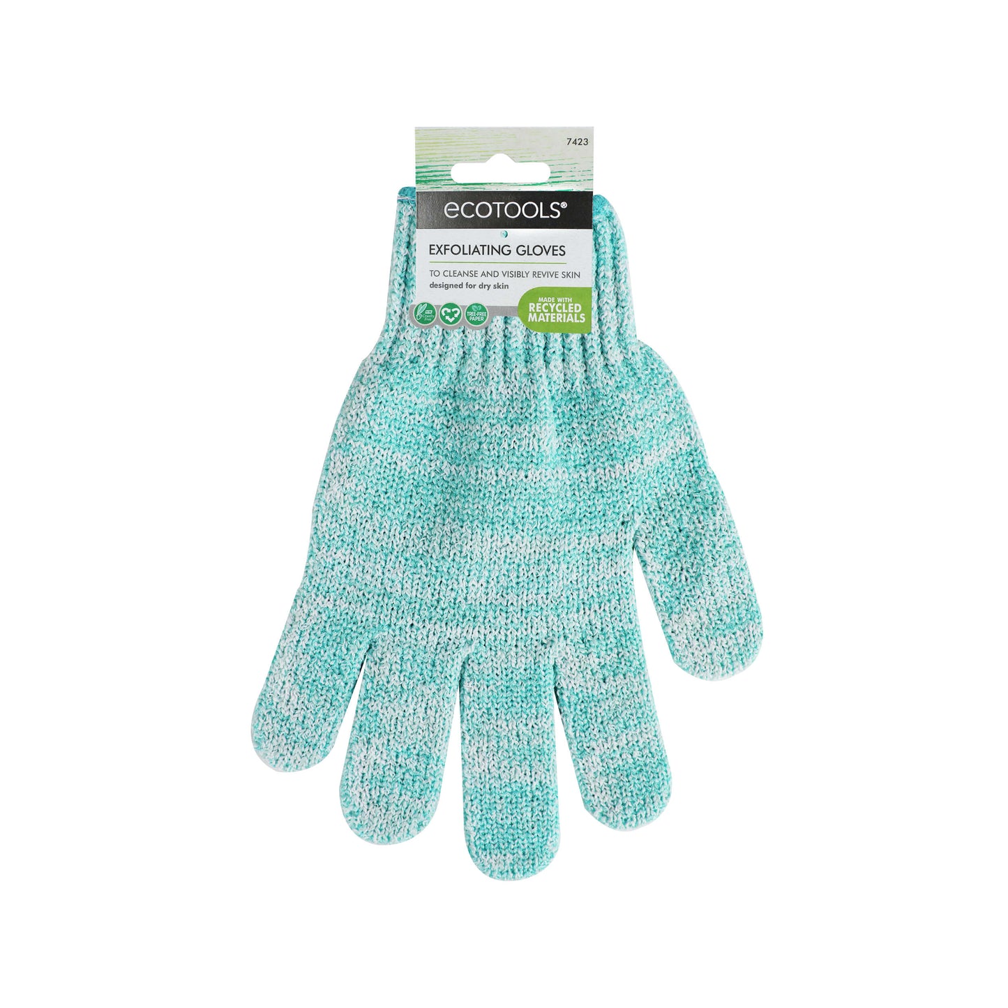 EcoTools Exfoliating Gloves Bath Shower Gloves Blue