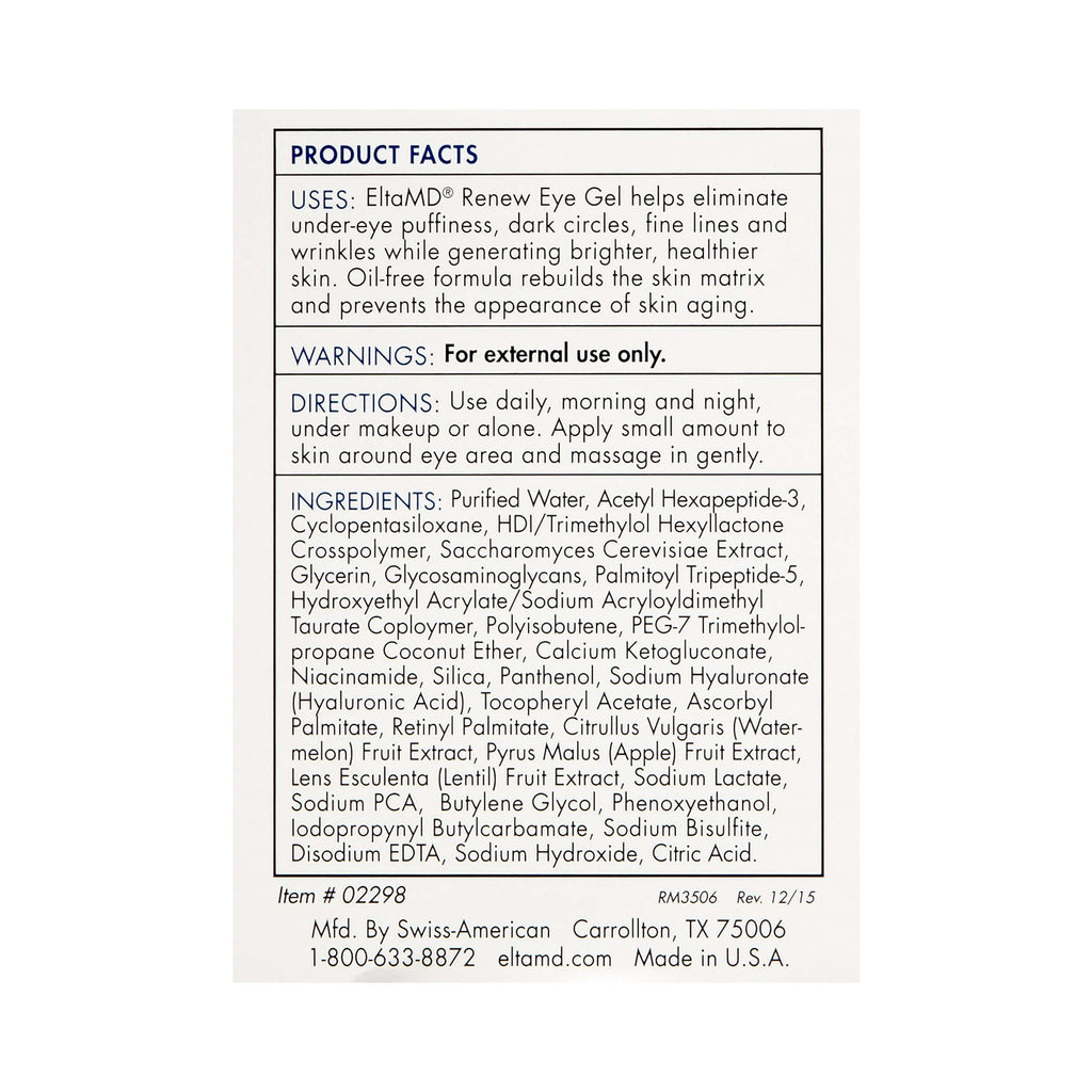 EltaMD Renew Eye Gel