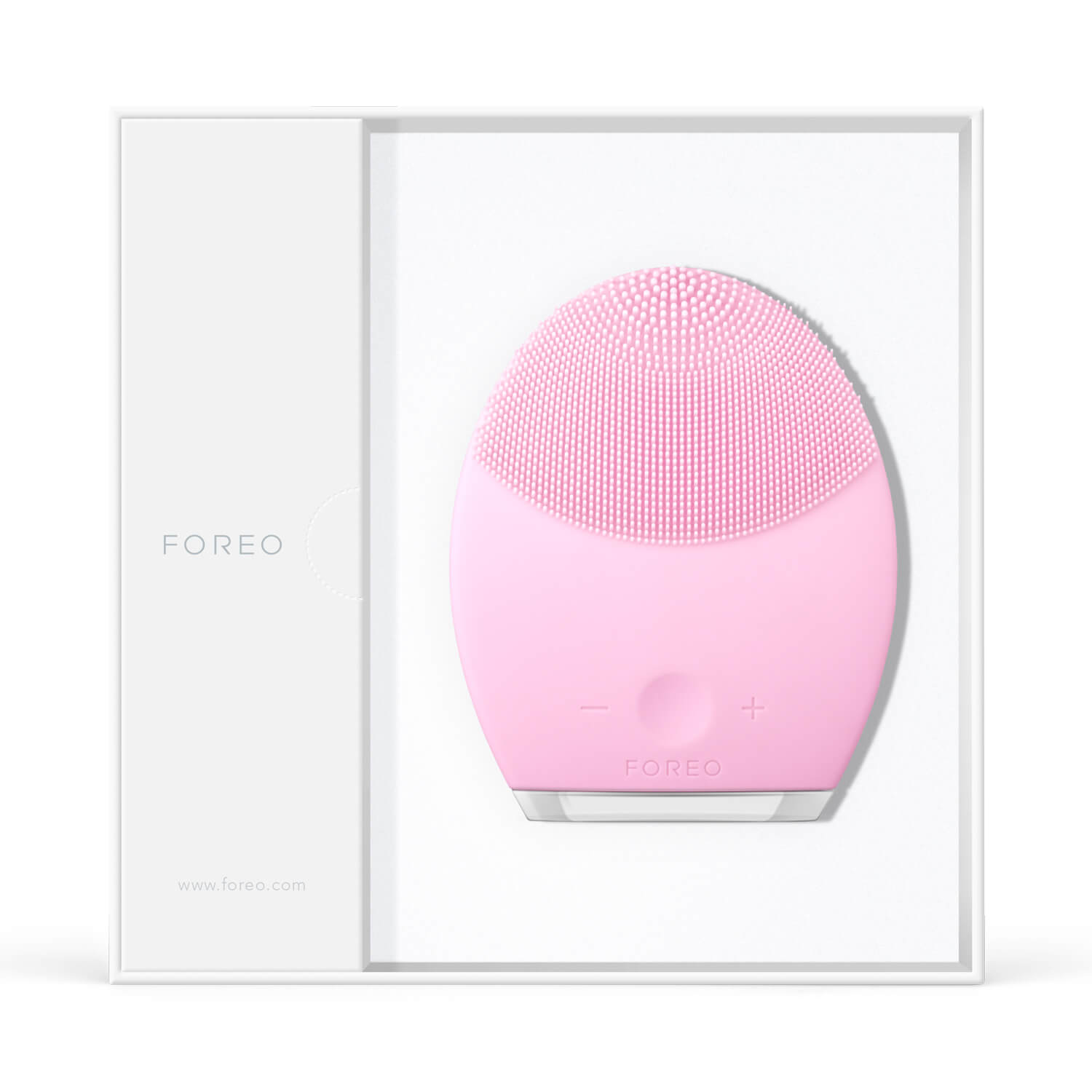 FOREO LUNA 2 Facial Cleansing Brush for Normal Skin Pink Inside the Box