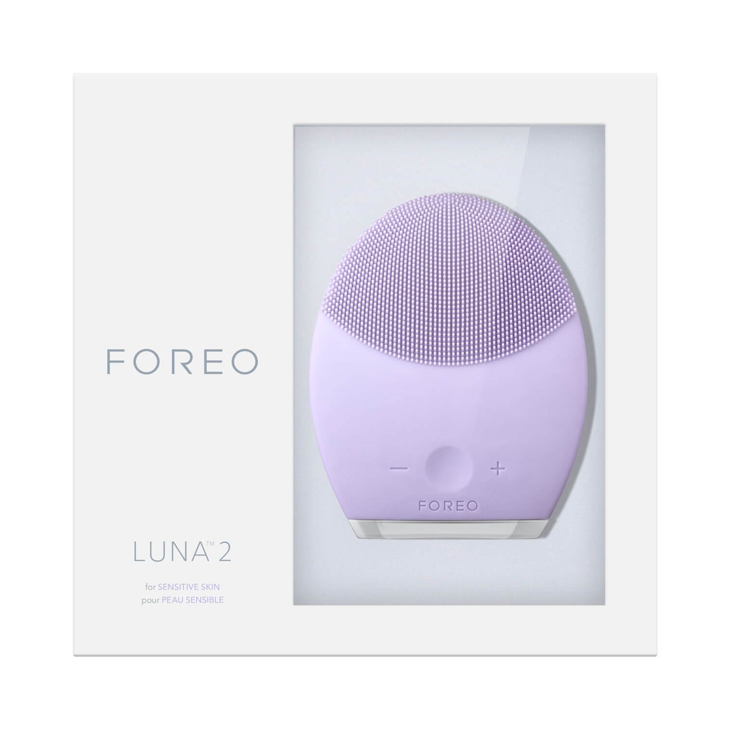 FOREO LUNA 2 Facial Cleansing Brush for Sensitive Skin Packaging Front
