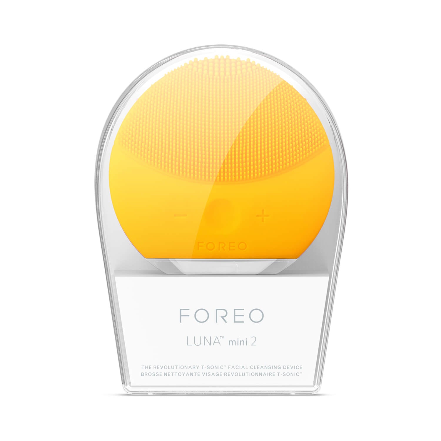 FOREO LUNA mini 2 Facial Cleansing Brush Sunflower Yellow Front