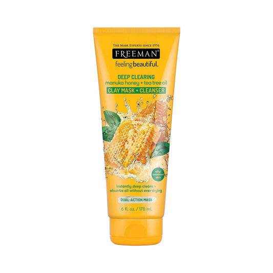 Freeman Feeling Beautiful DEEP CLEARING Manuka Honey Tea Tree Oil Clay Mask Cleanser