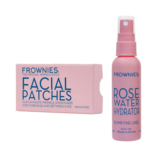 Frownies Forehead & Between Eyes (FBE) Rose Water Hydrator Activator Spray Combo