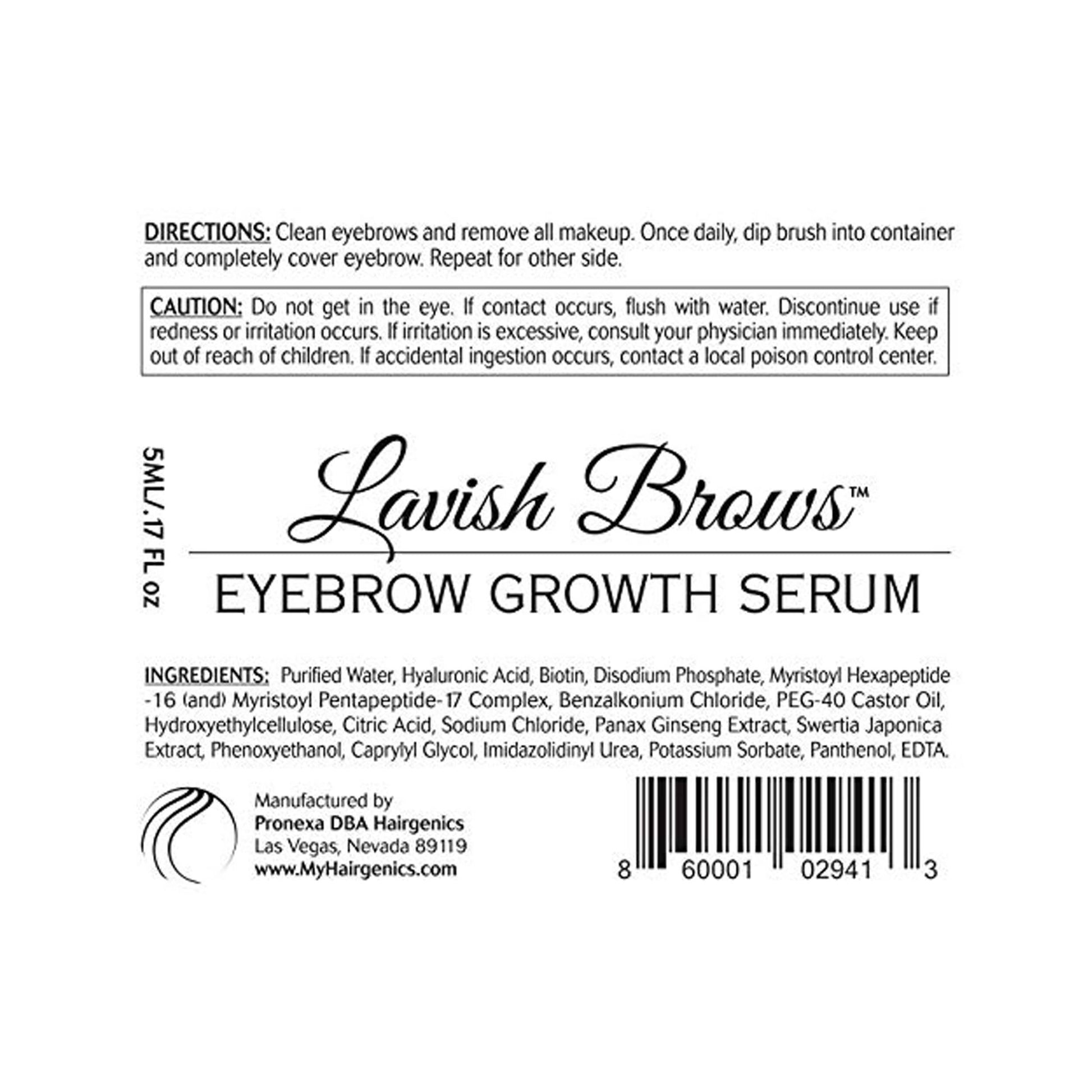 Hairgenics Pronexa Lavish Brows Eyebrow Growth Enhancer Serum 5 mL