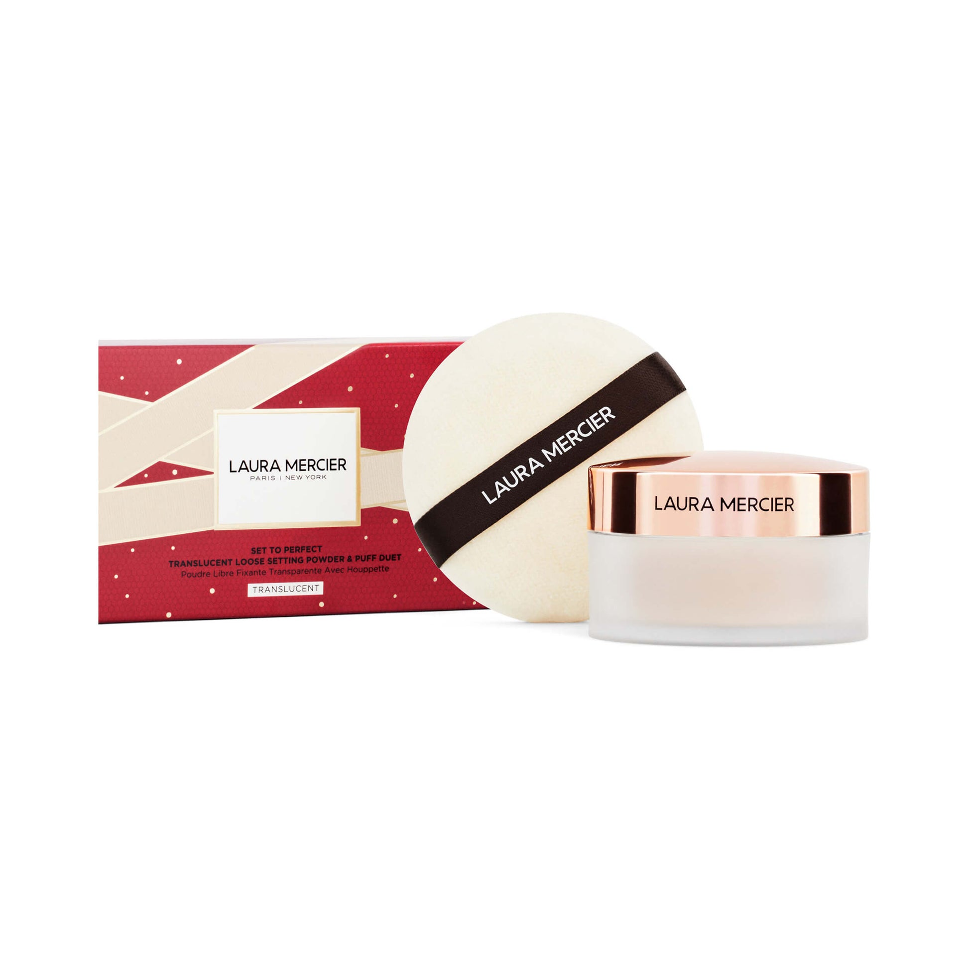 Laura Mercier Set To Perfect Translucent Loose Setting Powder & Puff Set Limited Edition