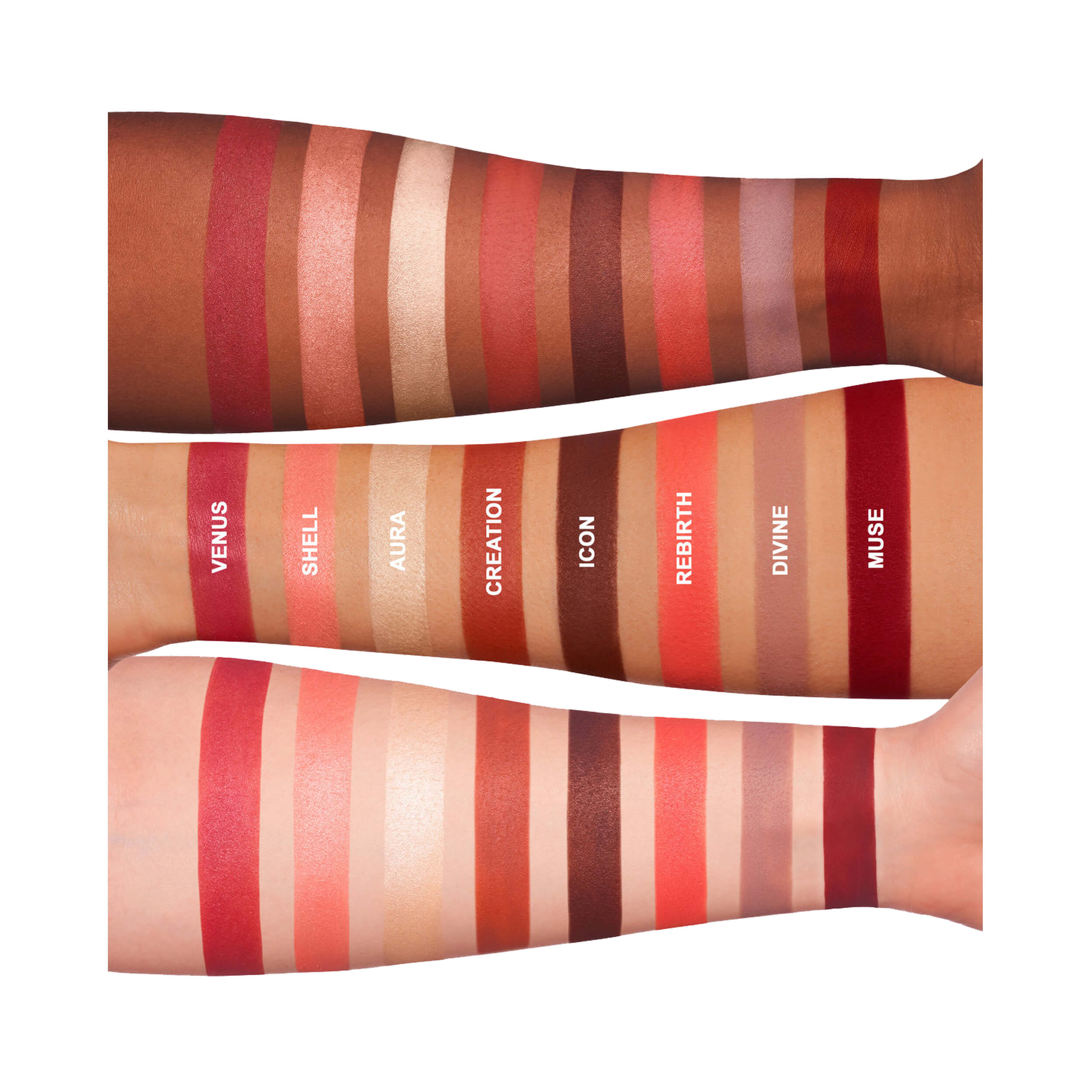 Lime Crime Venus Palette Swatches