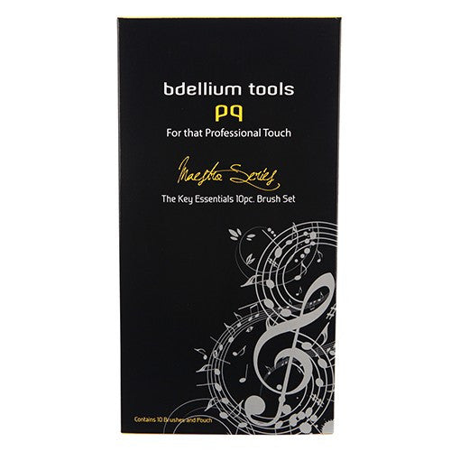 BDellium Tools Maestro The Key Essential 10pc Brush set with Roll up Pouch Box