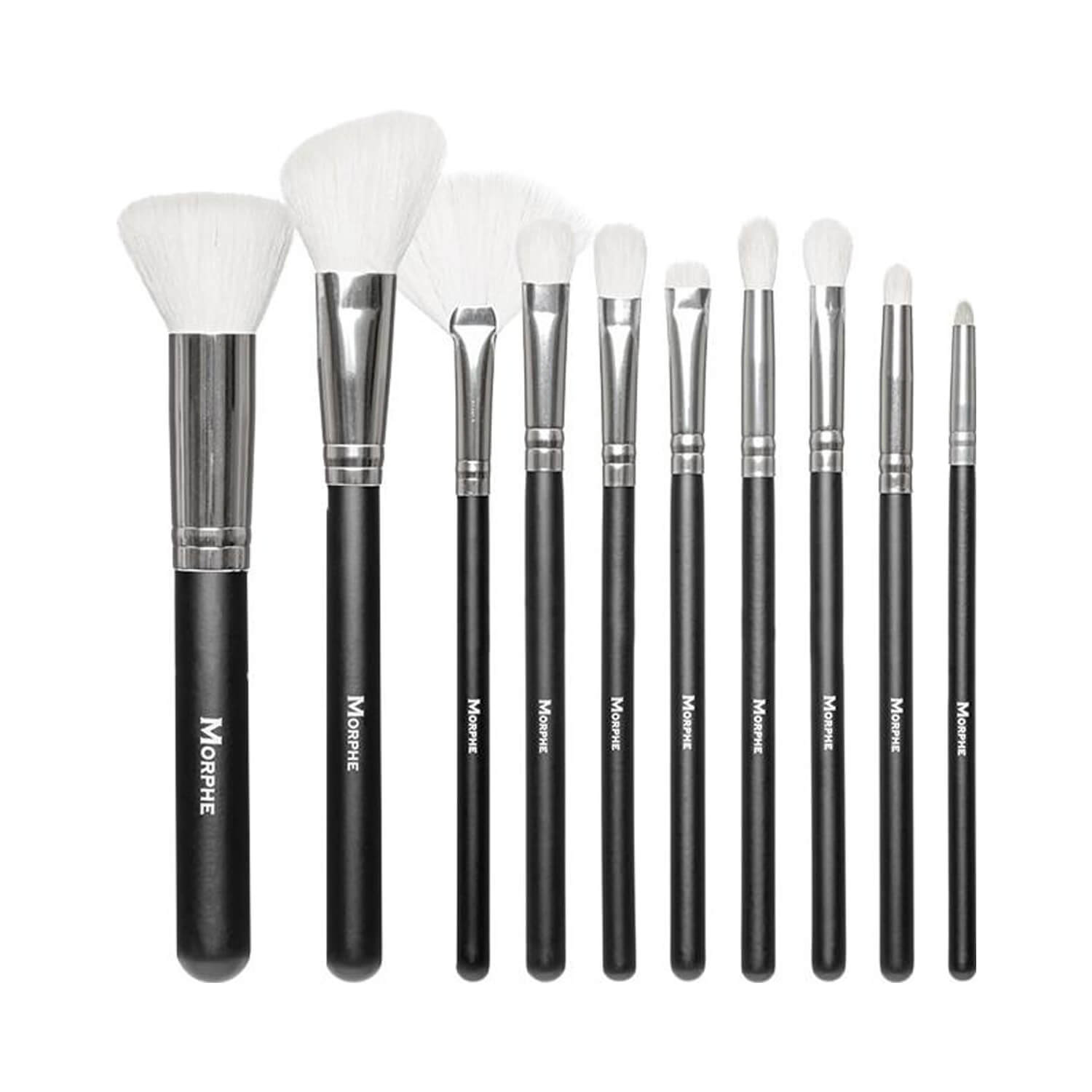 Morphe Cosmetics SET 692 10 Piece Deluxe Set w/ Ostrich Skin Snap Case