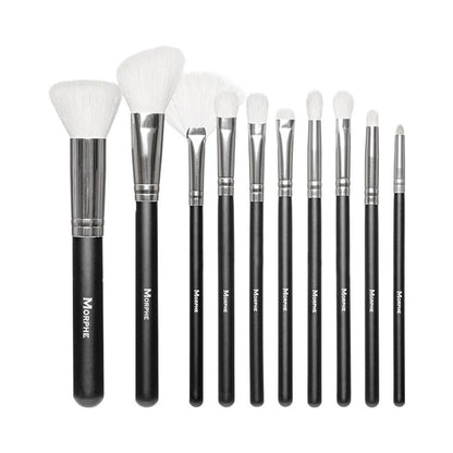 Morphe Cosmetics SET 692 10 Piece Deluxe Set w/ Ostrich Skin Snap Case