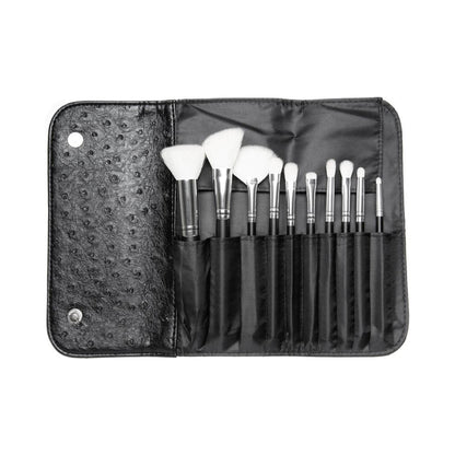 Morphe Cosmetics SET 692 10 Piece Deluxe Set w/ Ostrich Skin Snap Case