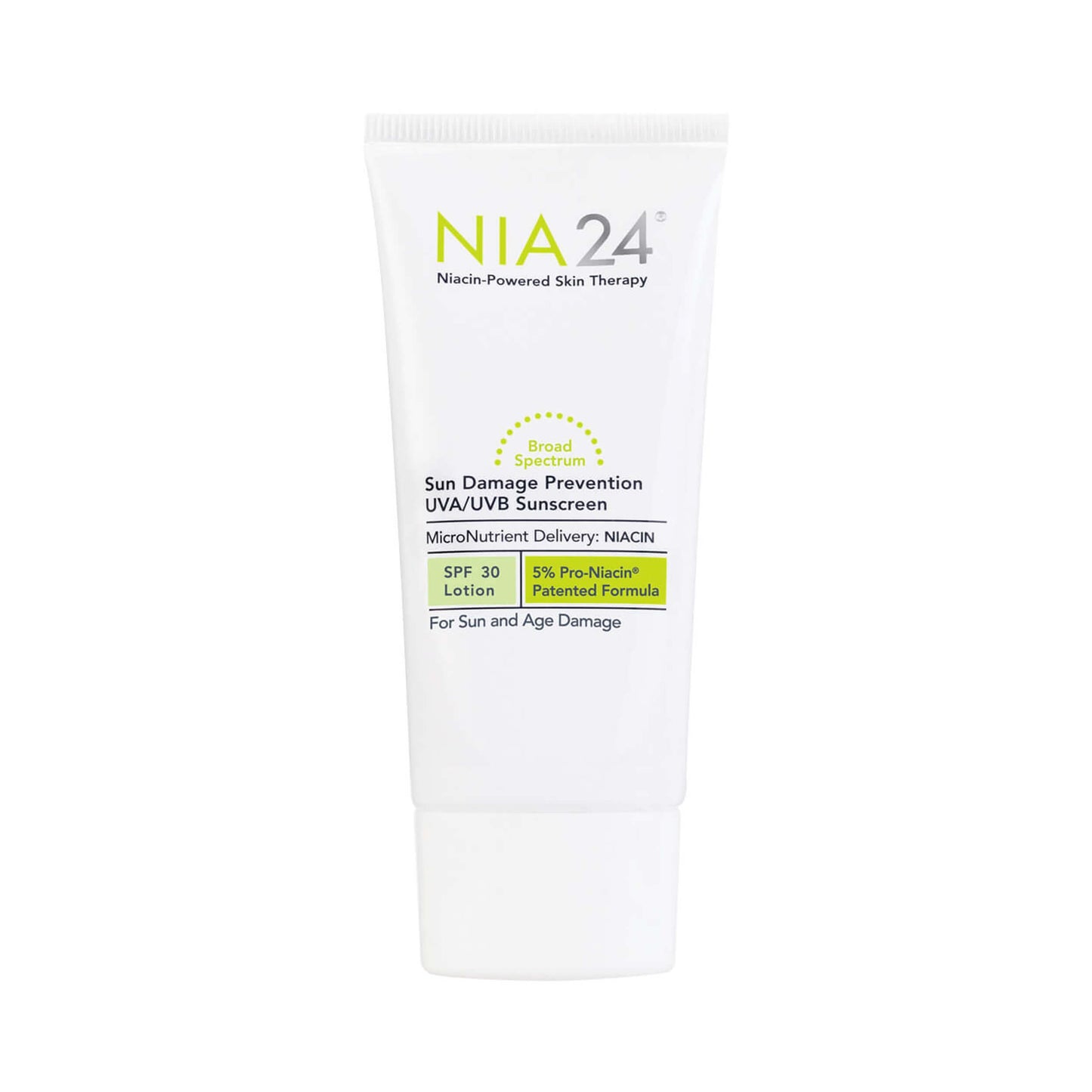 Nia 24 Sun Damage Prevention UVA / UVB Sunscreen SPF 30 75 mL