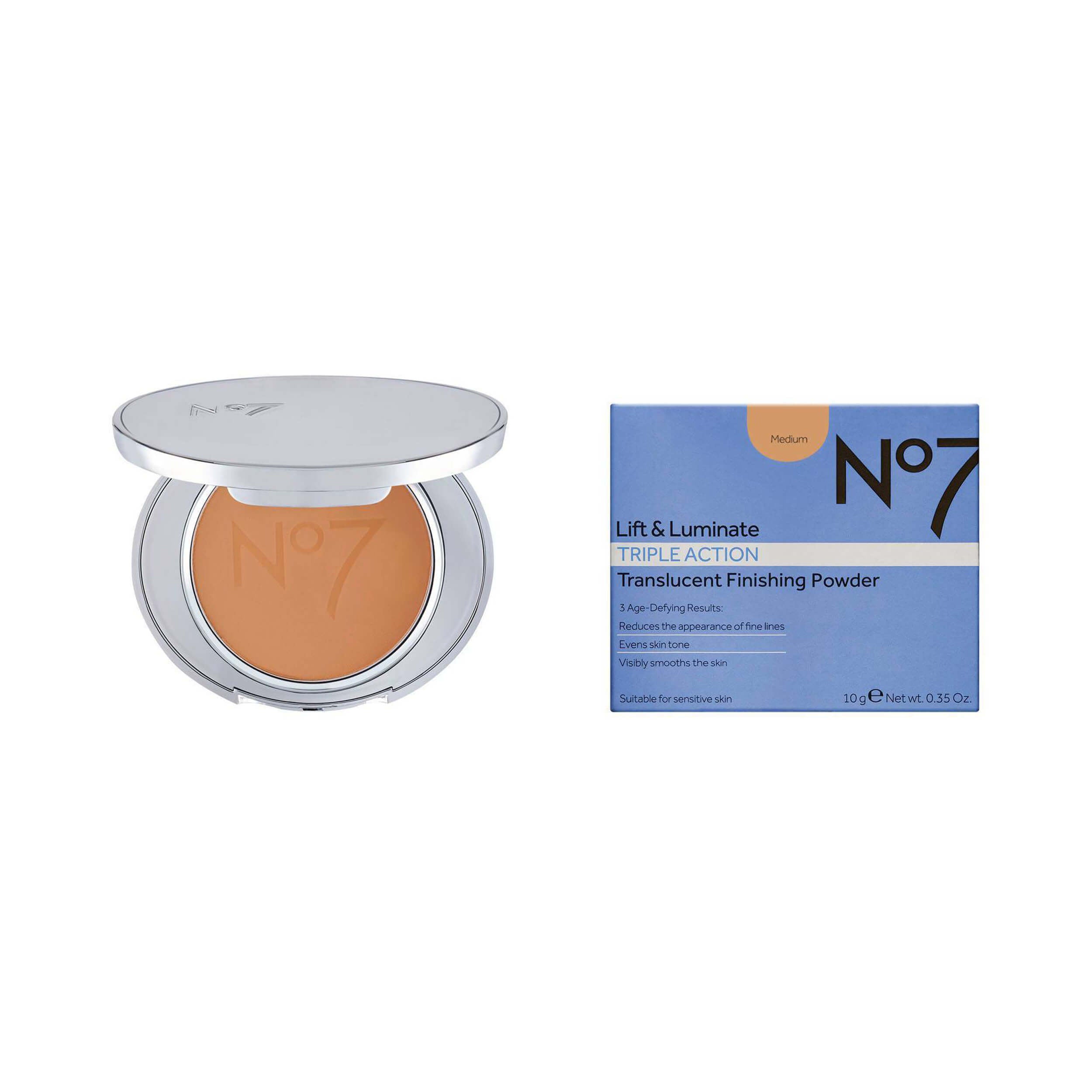 No7 Lift Luminate Triple Action Translucent Finishing Powder Medium
