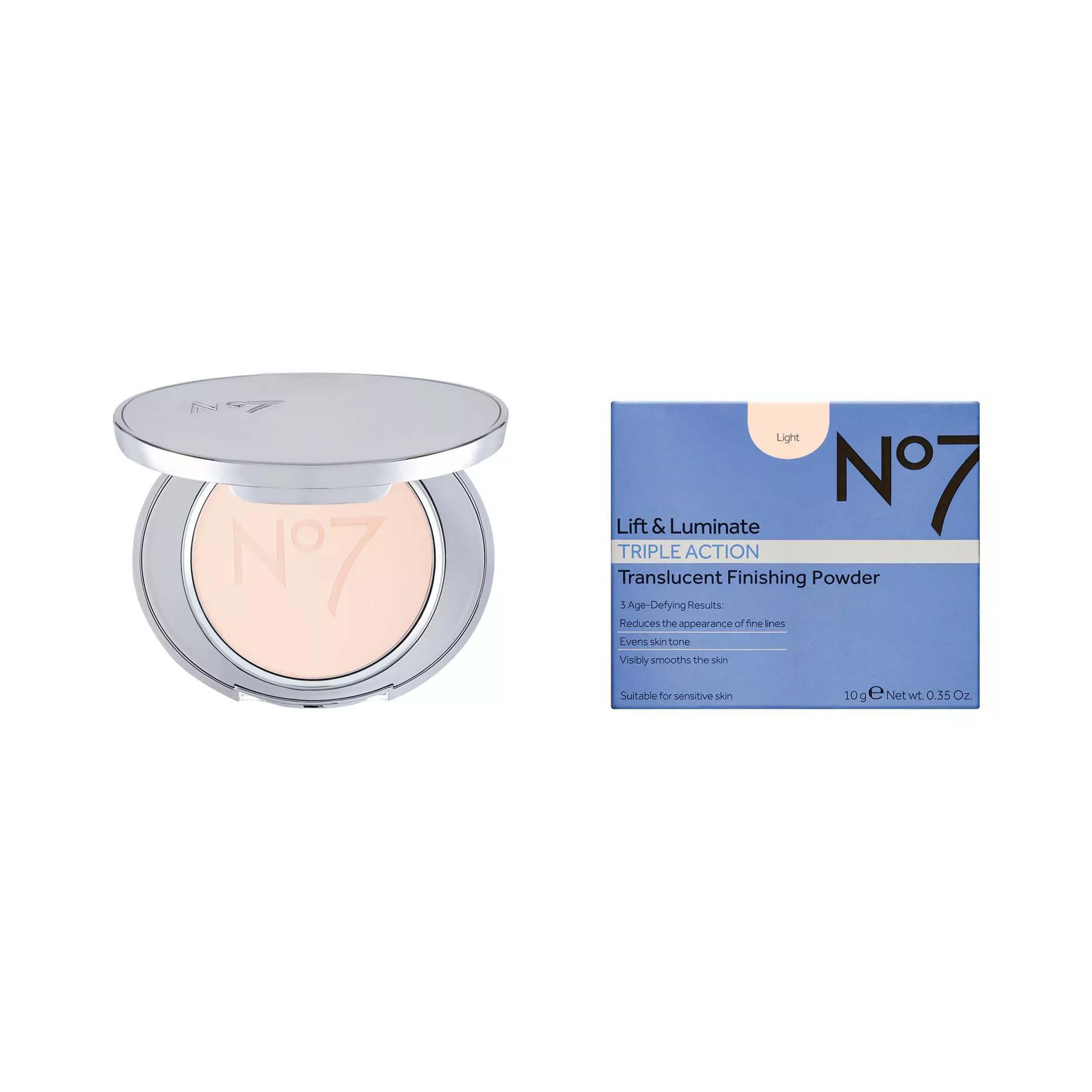 No7 Lift Luminate Triple Action Translucent Finishing Powder Light