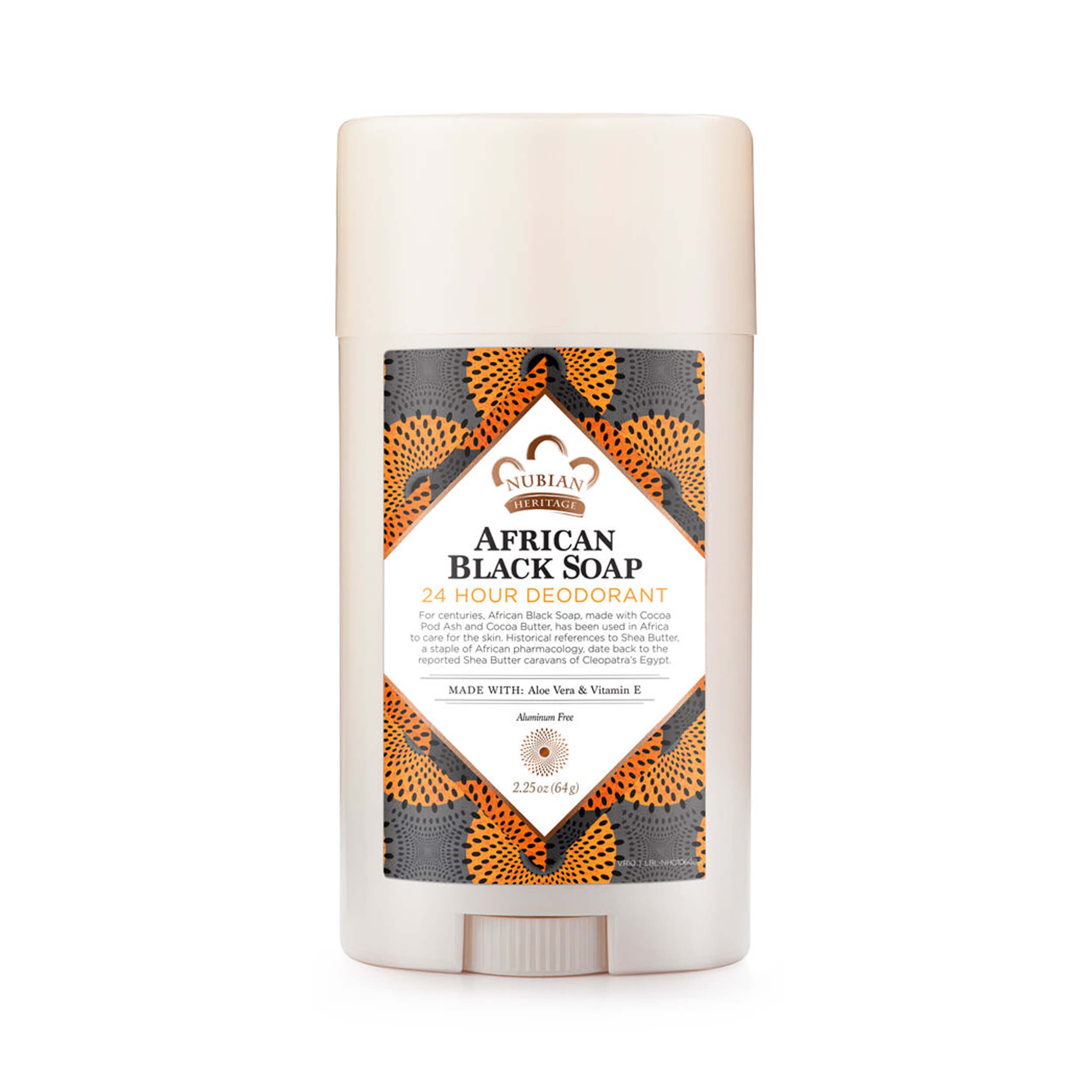 Nubian Heritage African Black Soap 24 Hour Deodorant 64 g