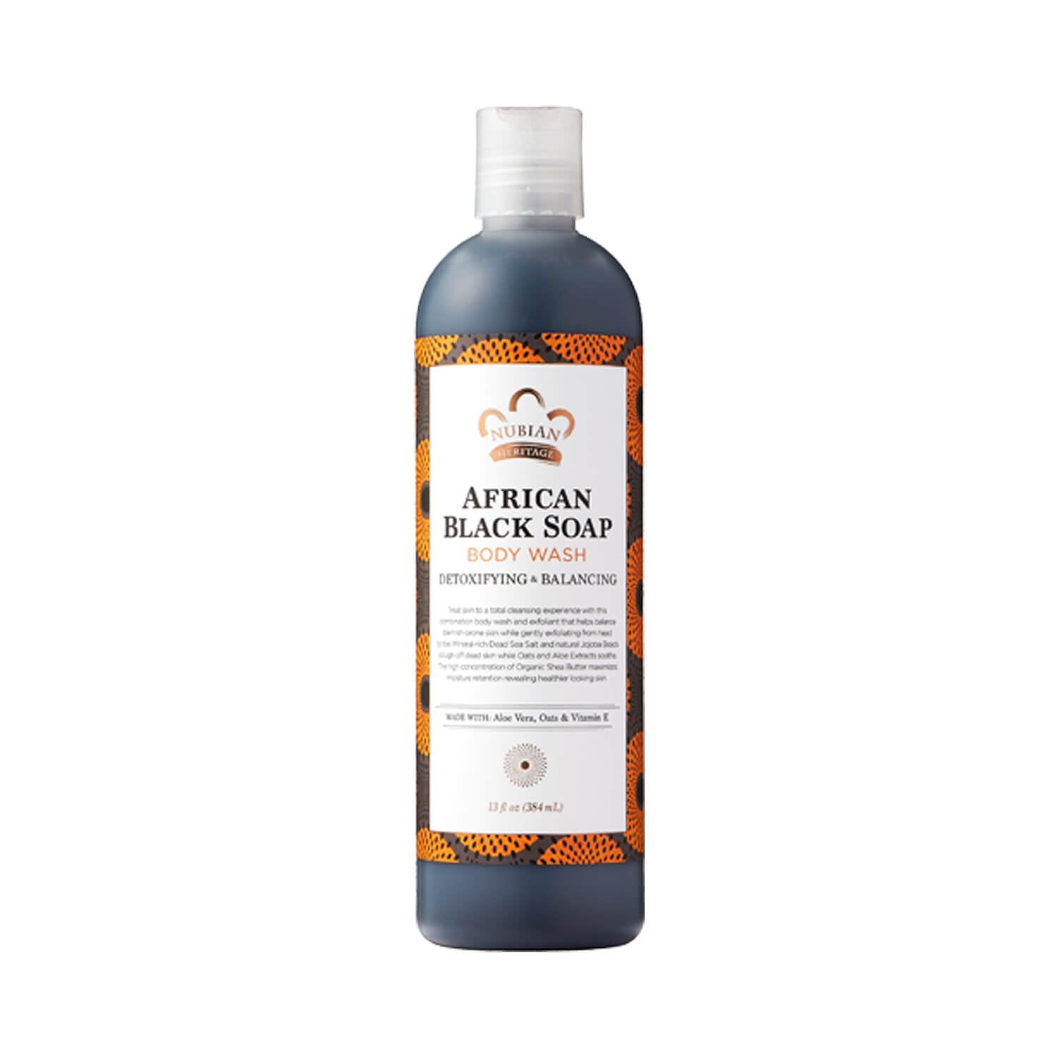 Nubian Heritage African Black Soap Body Wash 384ml