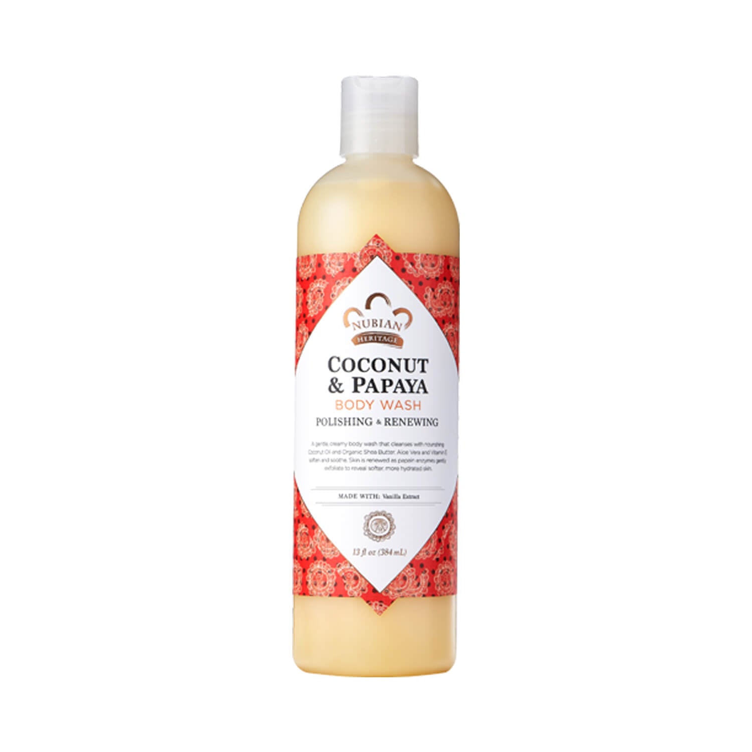 Nubian Heritage Coconut & Papaya Body Wash 384ml