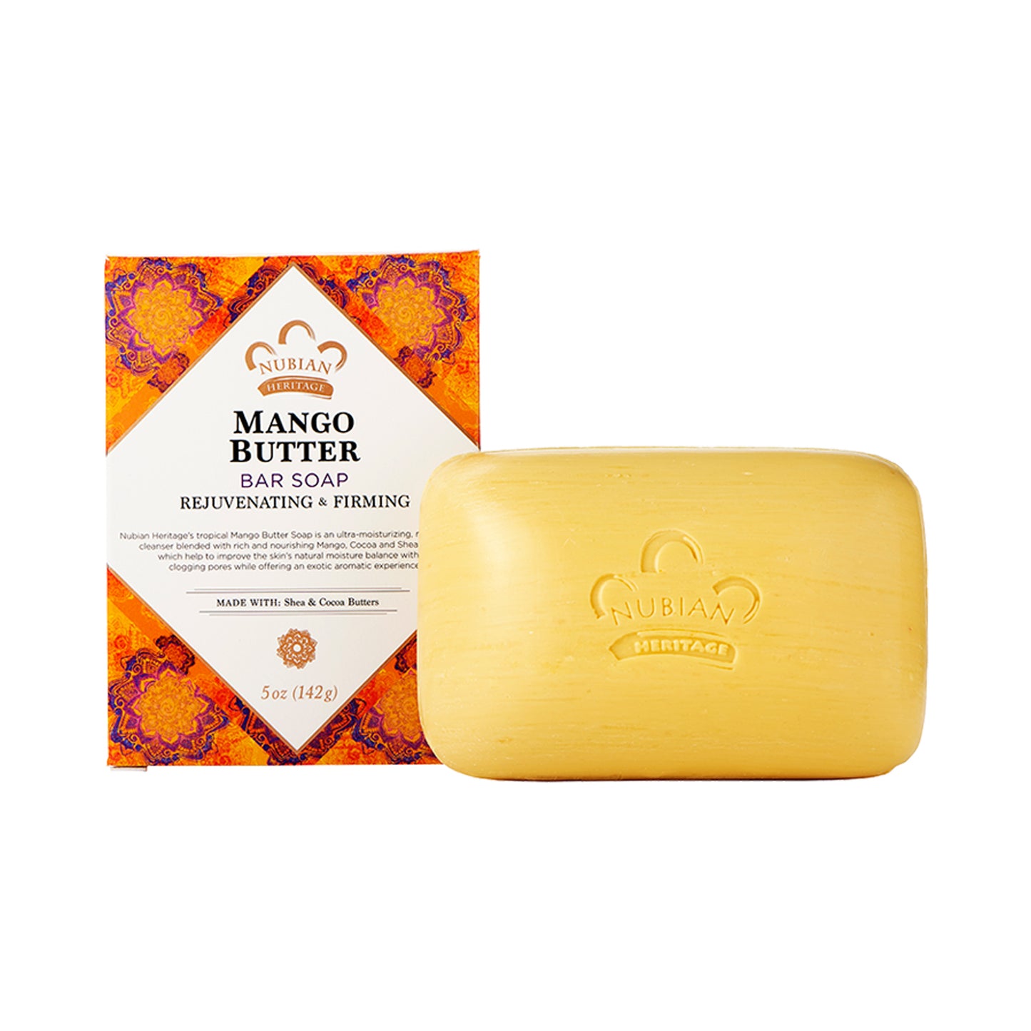 Nubian Heritage Mango Butter Bar Soap 141g