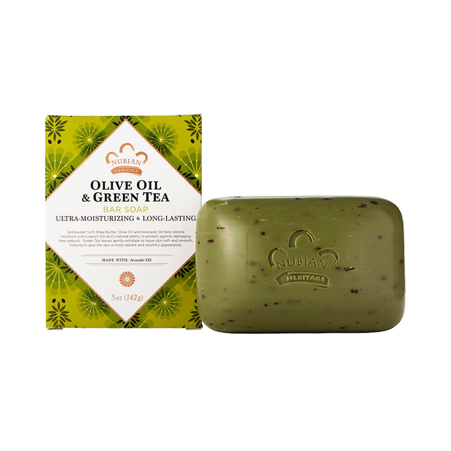 Nubian Heritage Olive Oil & Green Tea Bar Soap