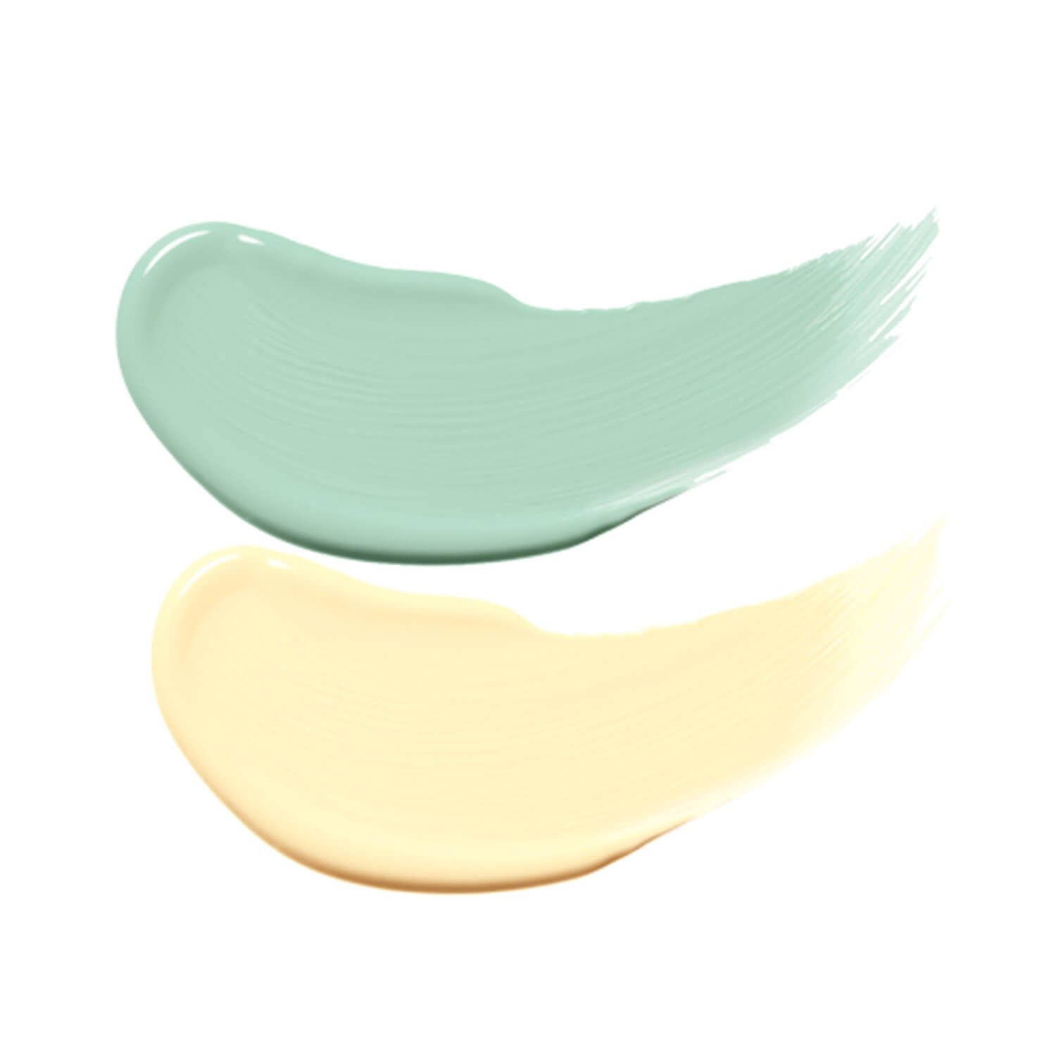 Physicians Formula Mineral Wear Talc-Free Cushion Corrector + Primer Duo SPF 20 Corrector Primer Yellow/Green Swatches
