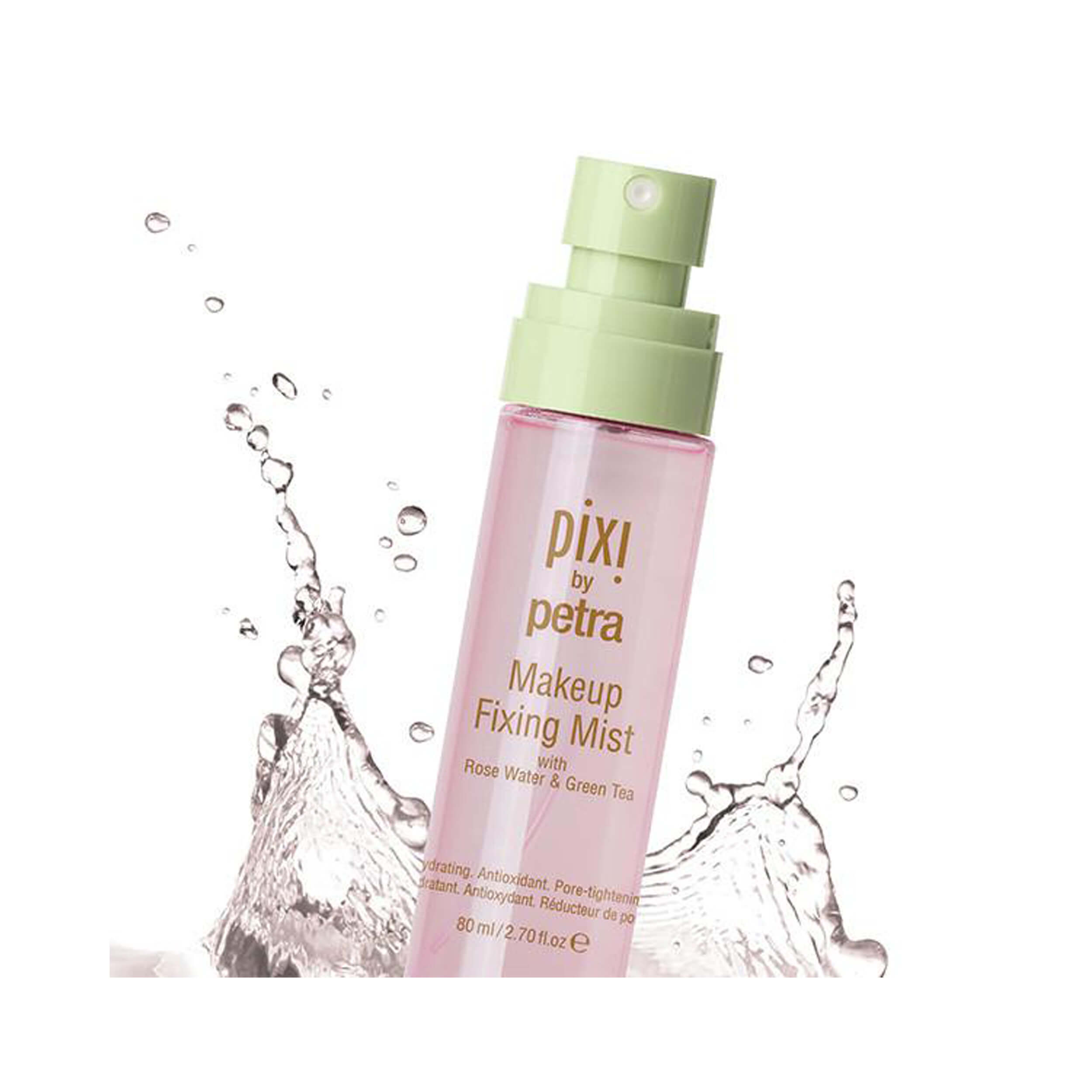 Pixi Beauty Makeup Fixing Mist with Rose Water and Green Tea 80ml