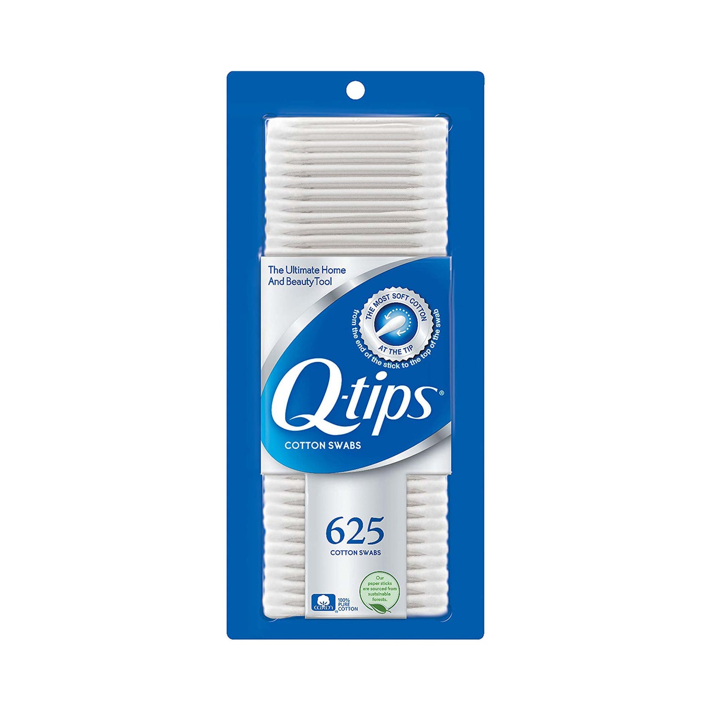 Q-tips Cotton Swabs 625 Ct