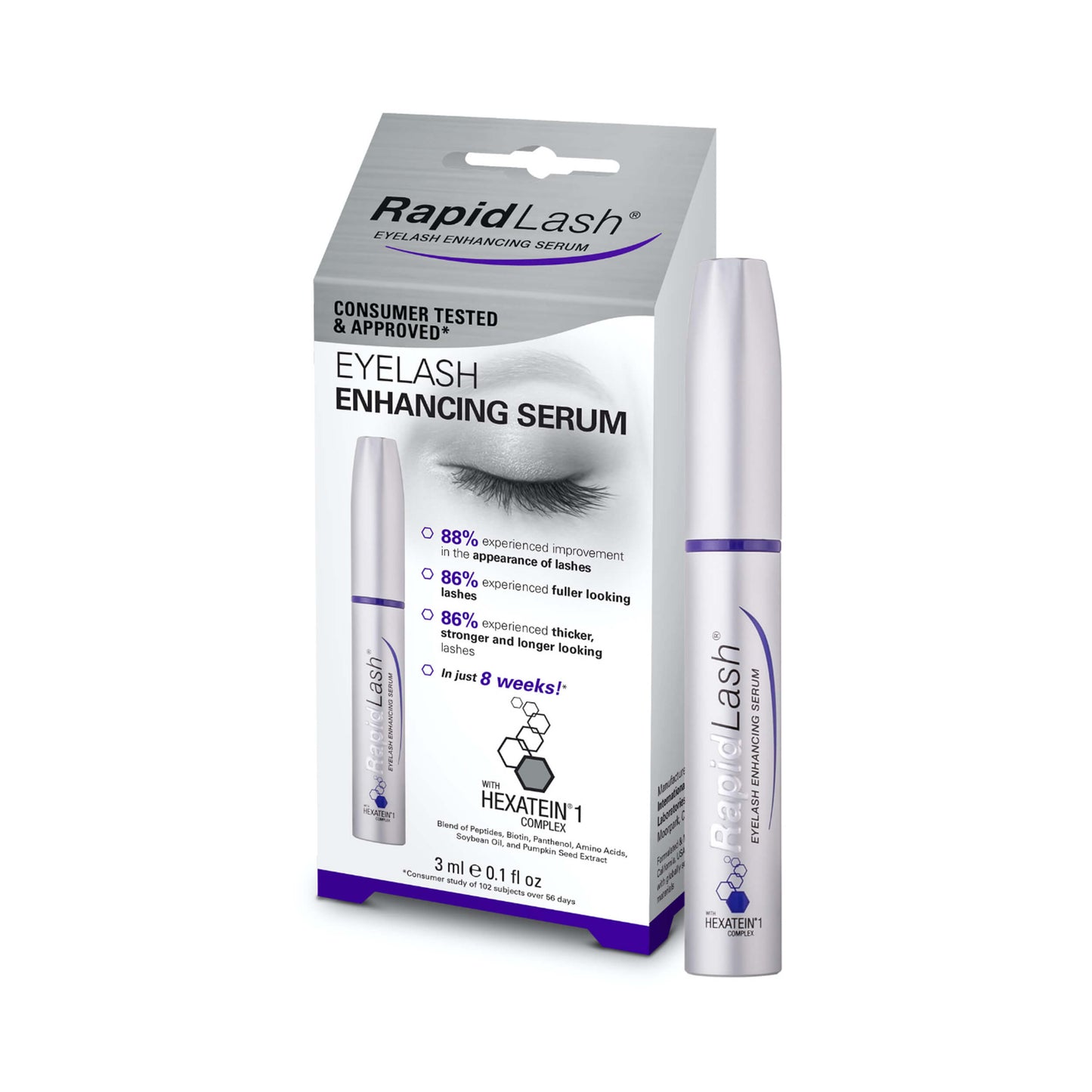 RapidLash Eyelash Enhancing Serum (with Hexatein 1 Complex) 3 mL