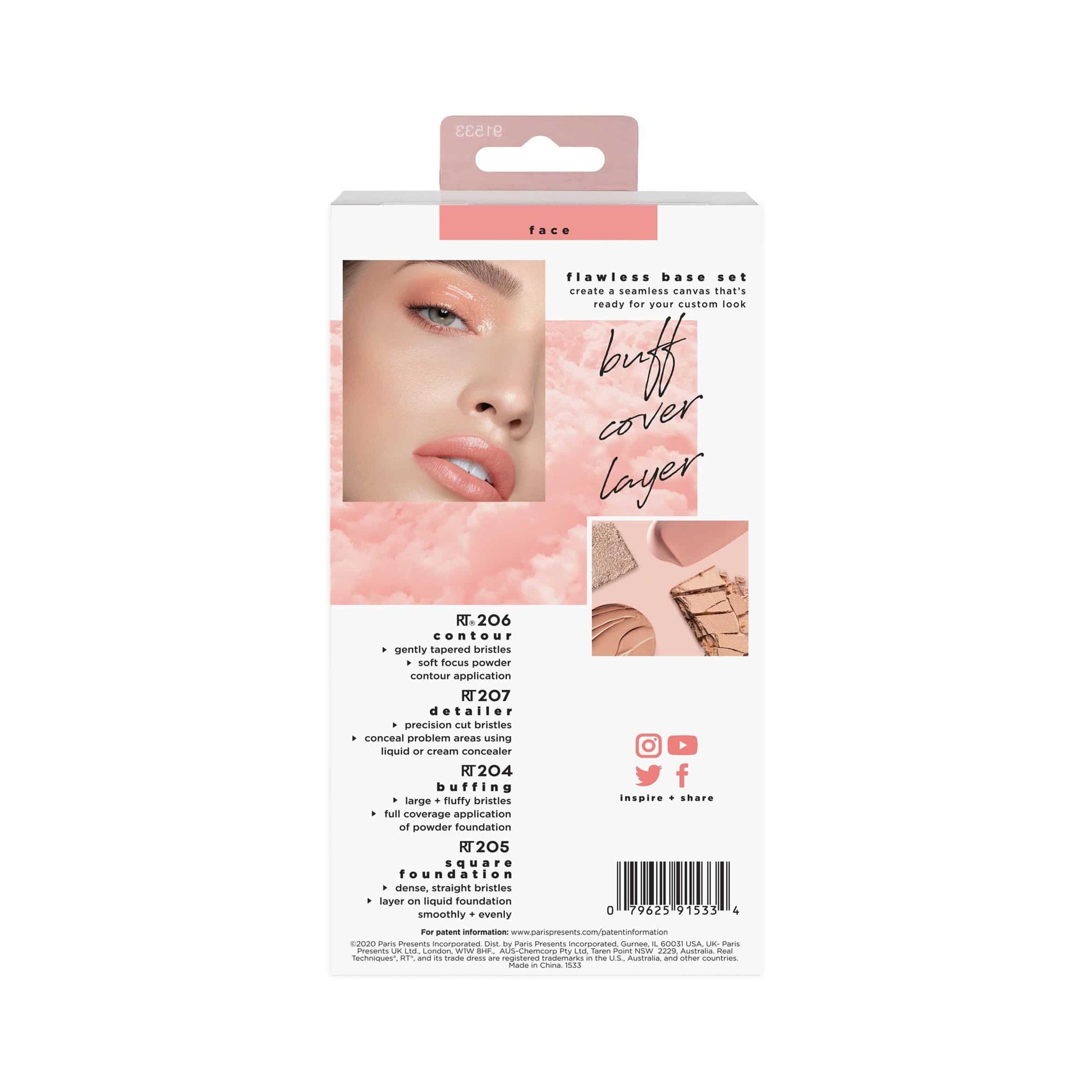 Real Techniques Flawless Base Makeup Brush Kit
