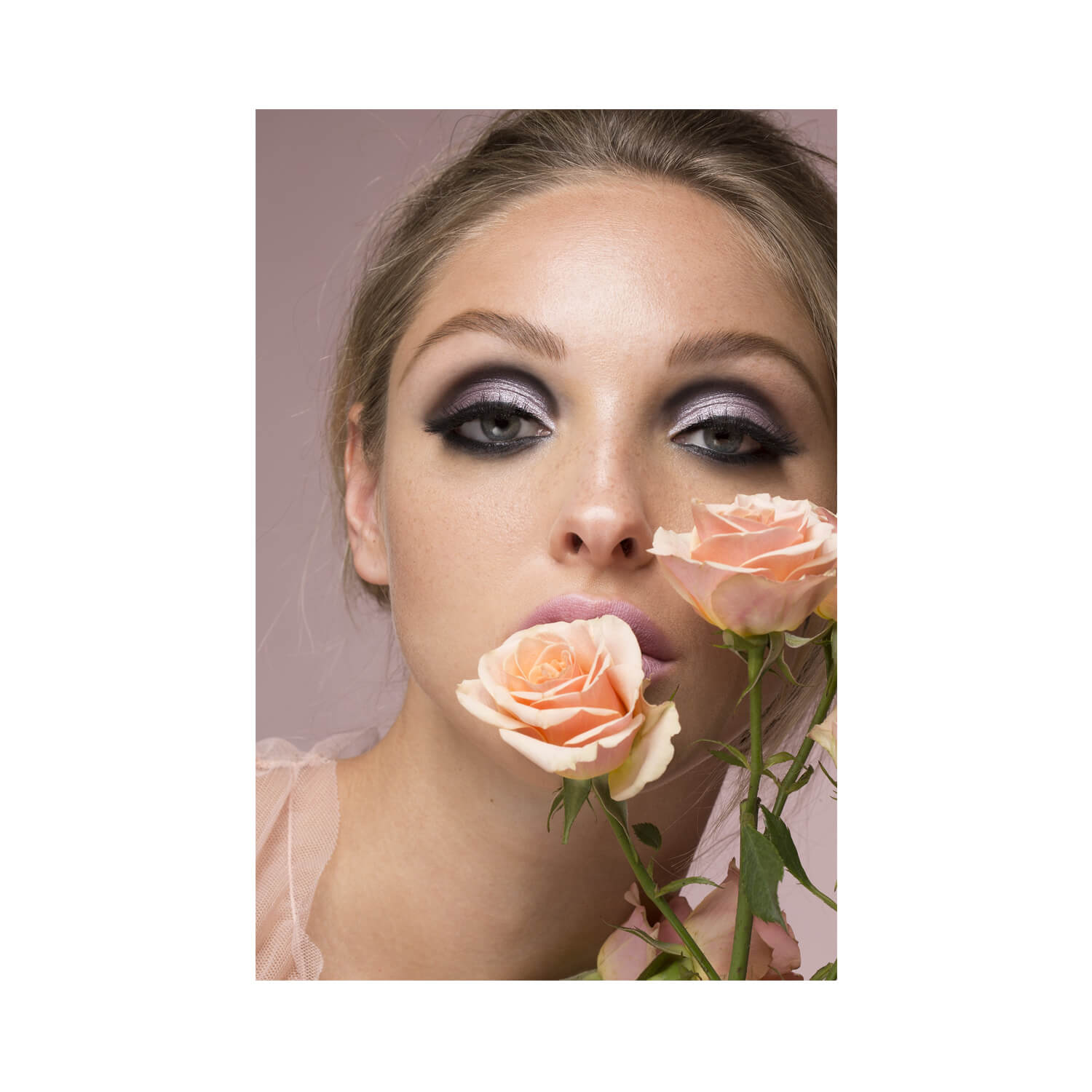 Red Cherry Mary Jane False Eyelashes Model