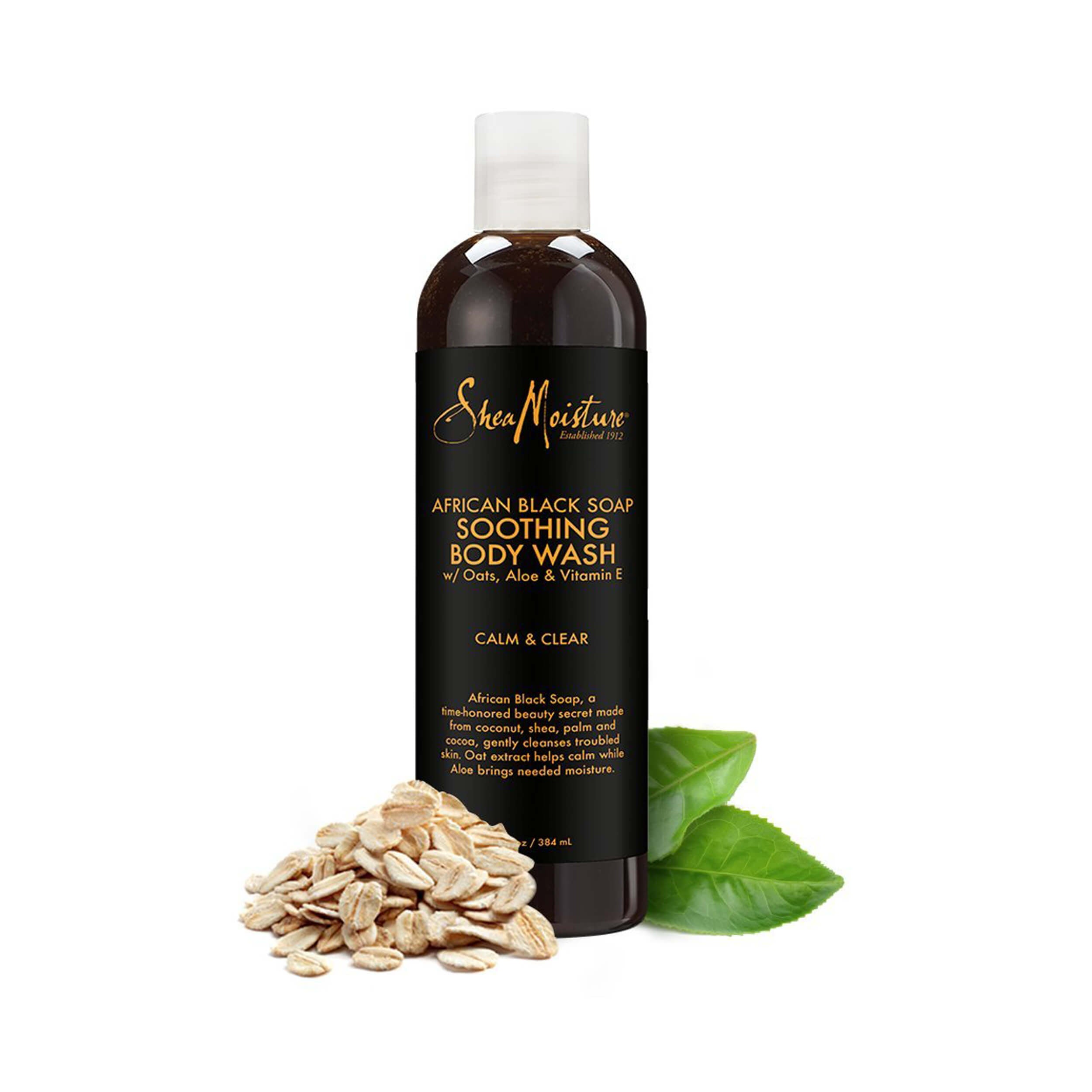 Shea Moisture African Black Soap Soothing Body Wash 384 mL