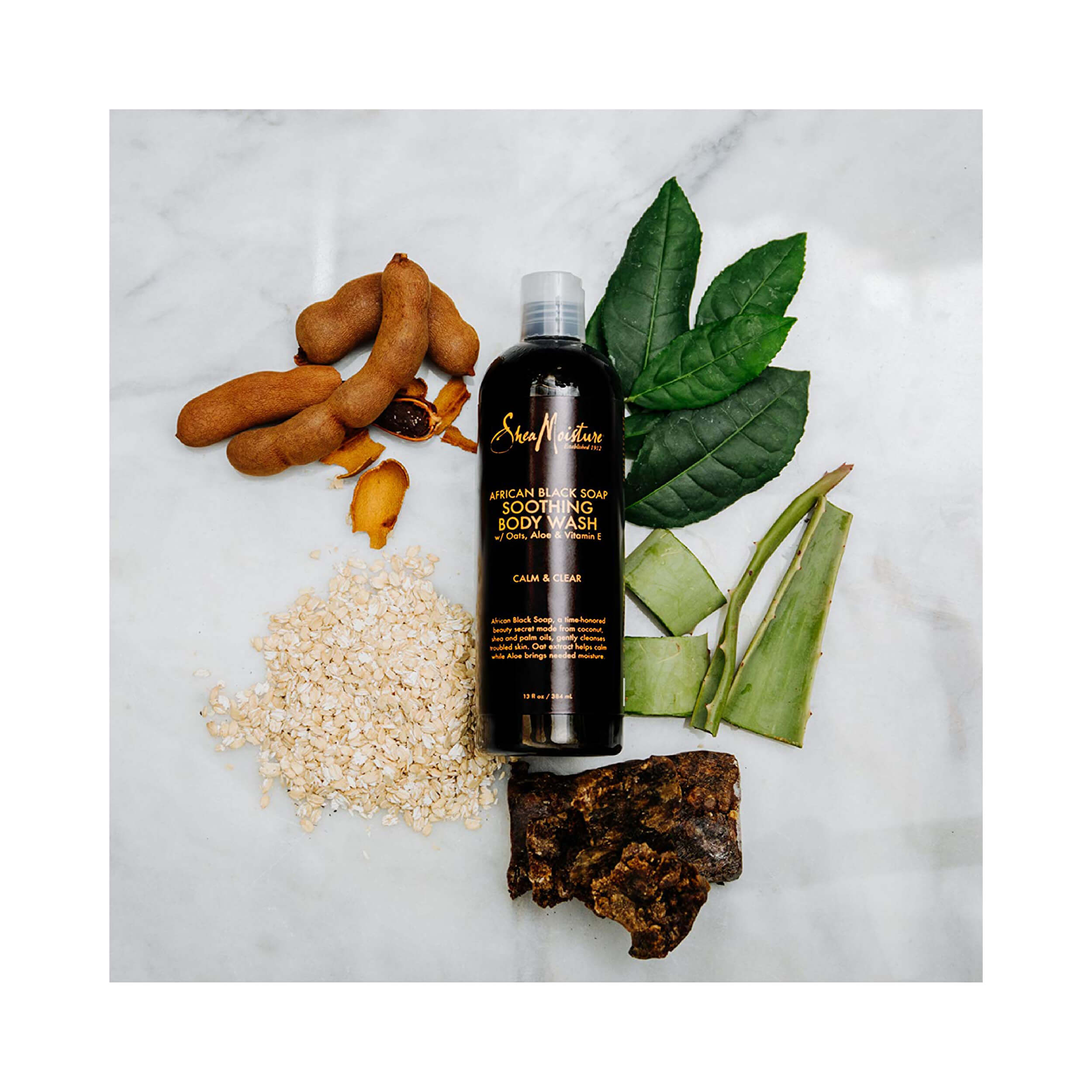 Shea Moisture African Black Soap Soothing Body Wash 384 mL