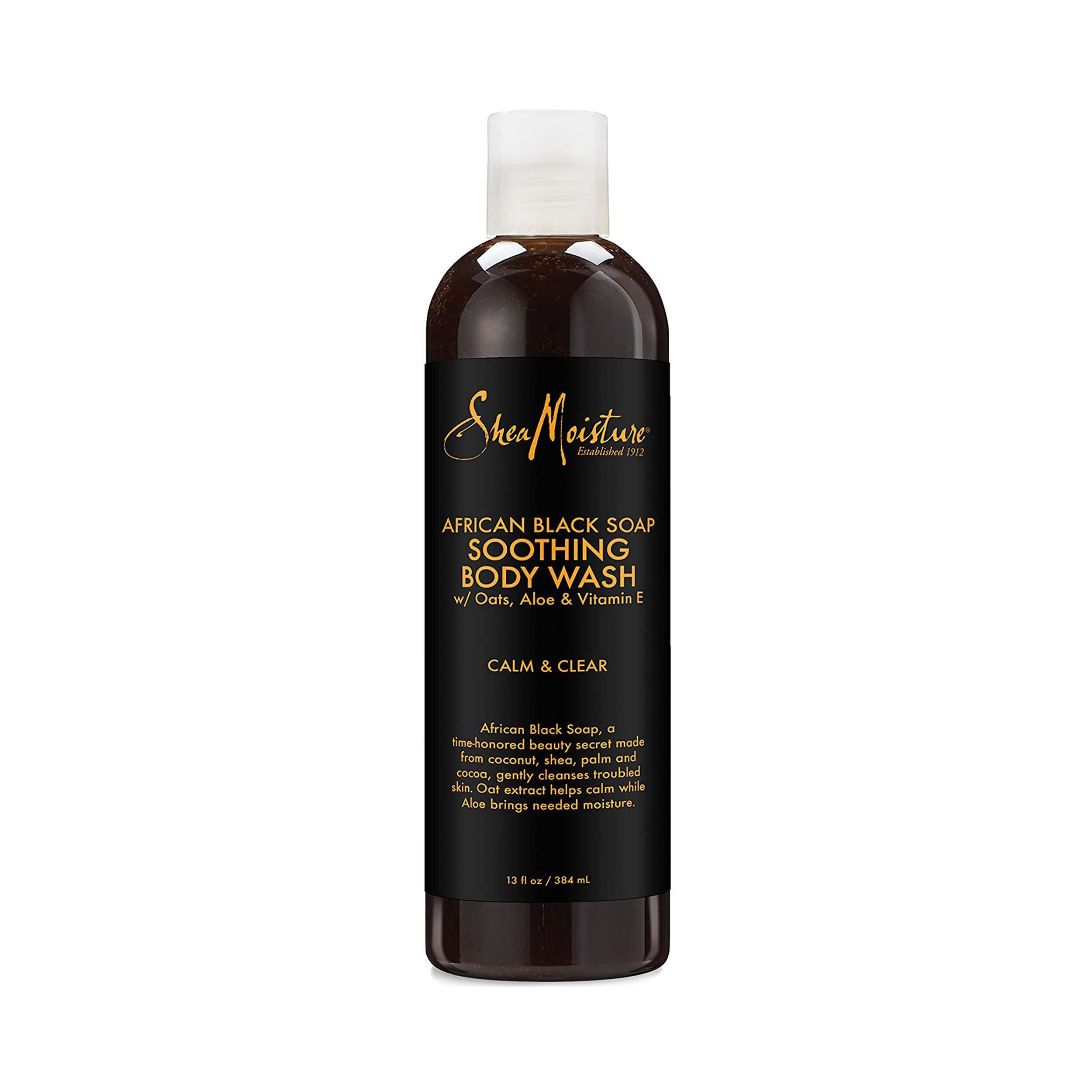 Shea Moisture African Black Soap Soothing Body Wash 384 mL