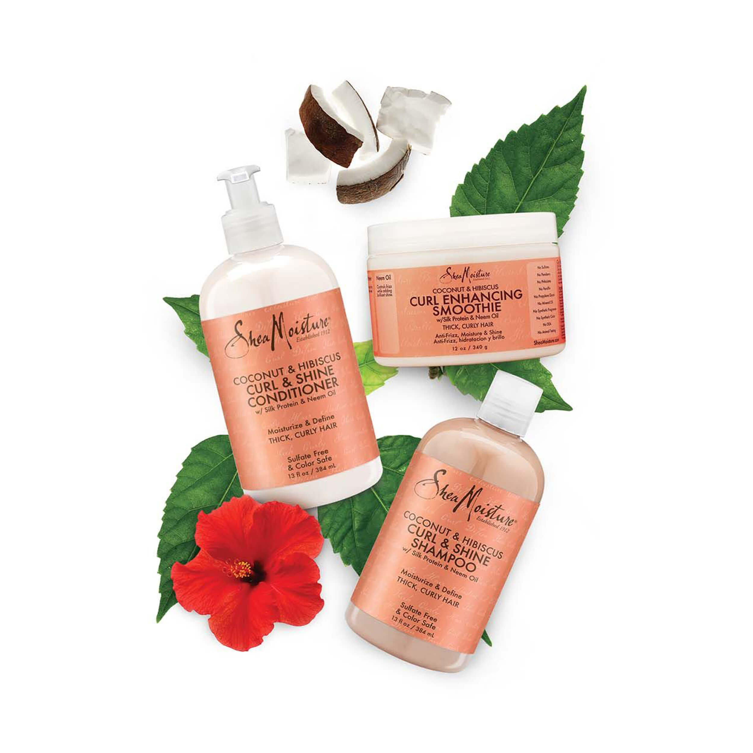 Shea Moisture Coconut Hibiscus Curl Shine Conditioner 384 mL