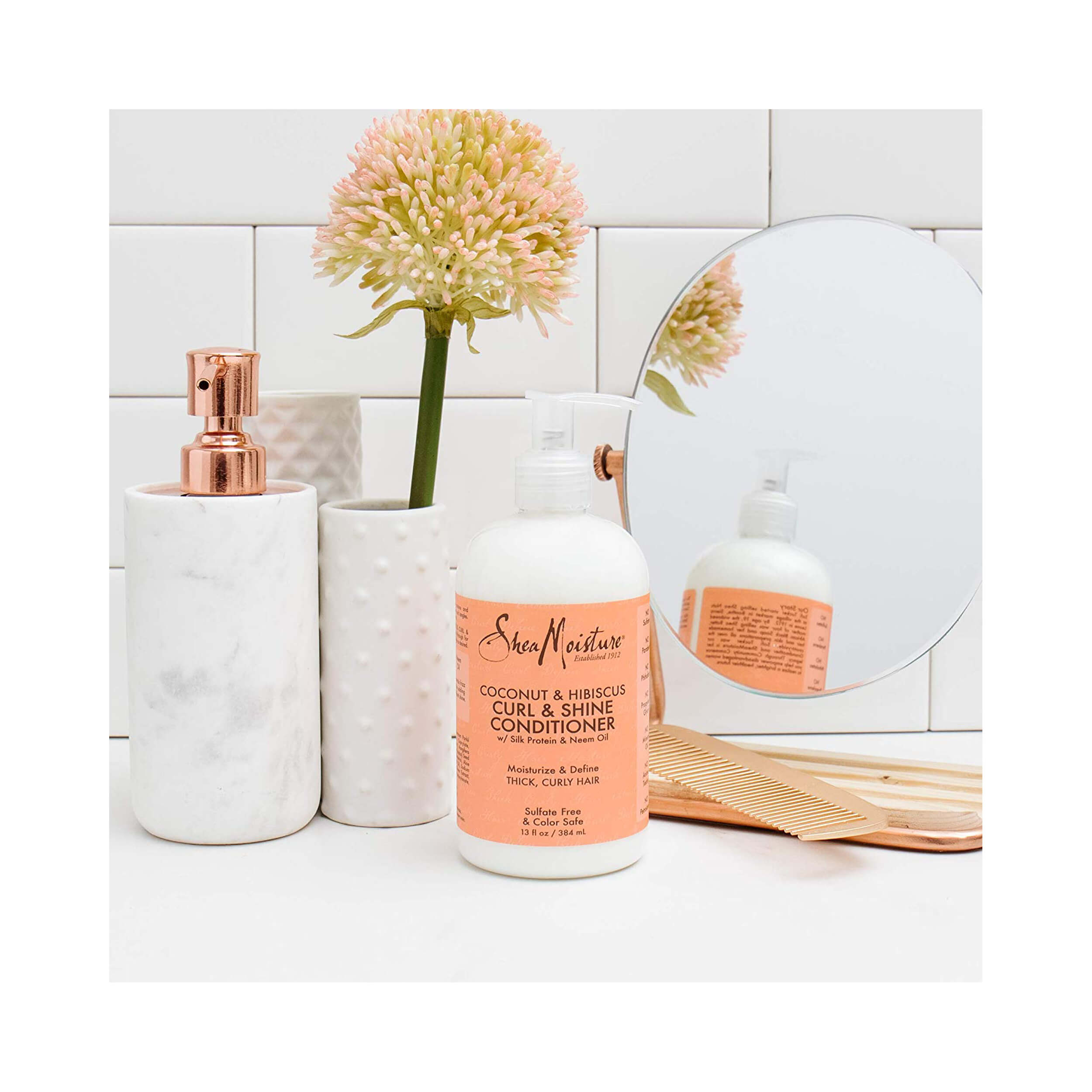 Shea Moisture Coconut Hibiscus Curl Shine Conditioner 384 mL