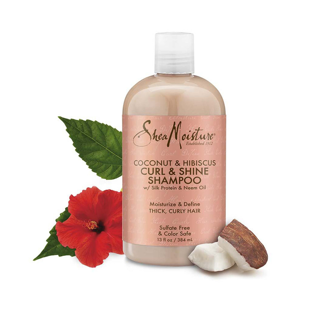 Shea Moisture Coconut Hibiscus Curl Shine Shampoo 384 mL