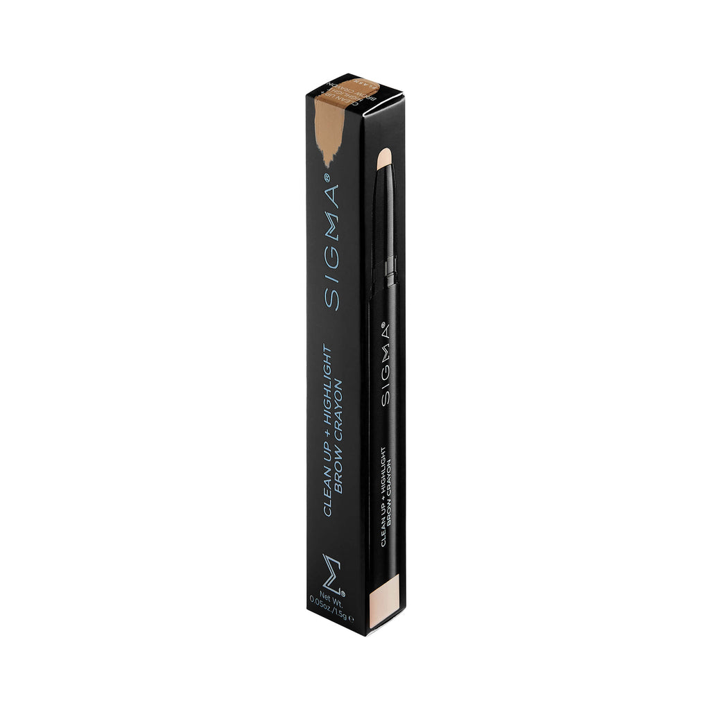 Sigma Beauty Clean Up + Highlight Brow Crayon Packaging