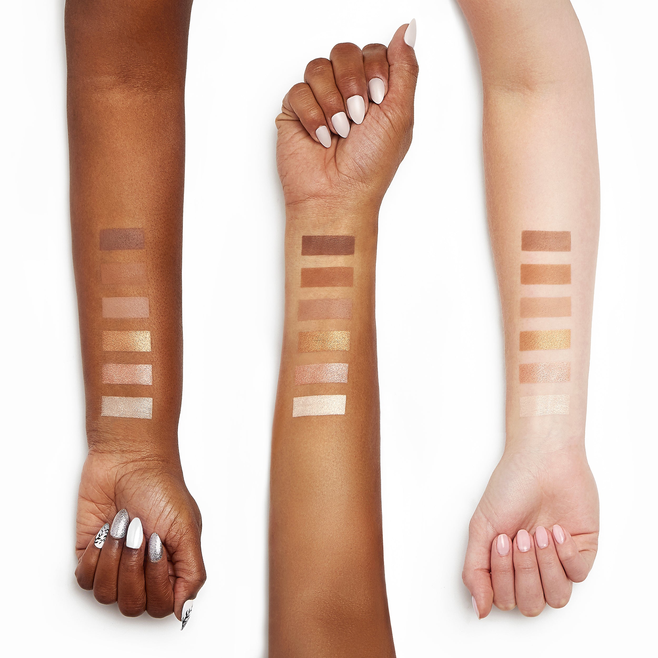 Sigma Beauty Scultp Highlight Contour Palette Arm Swatches