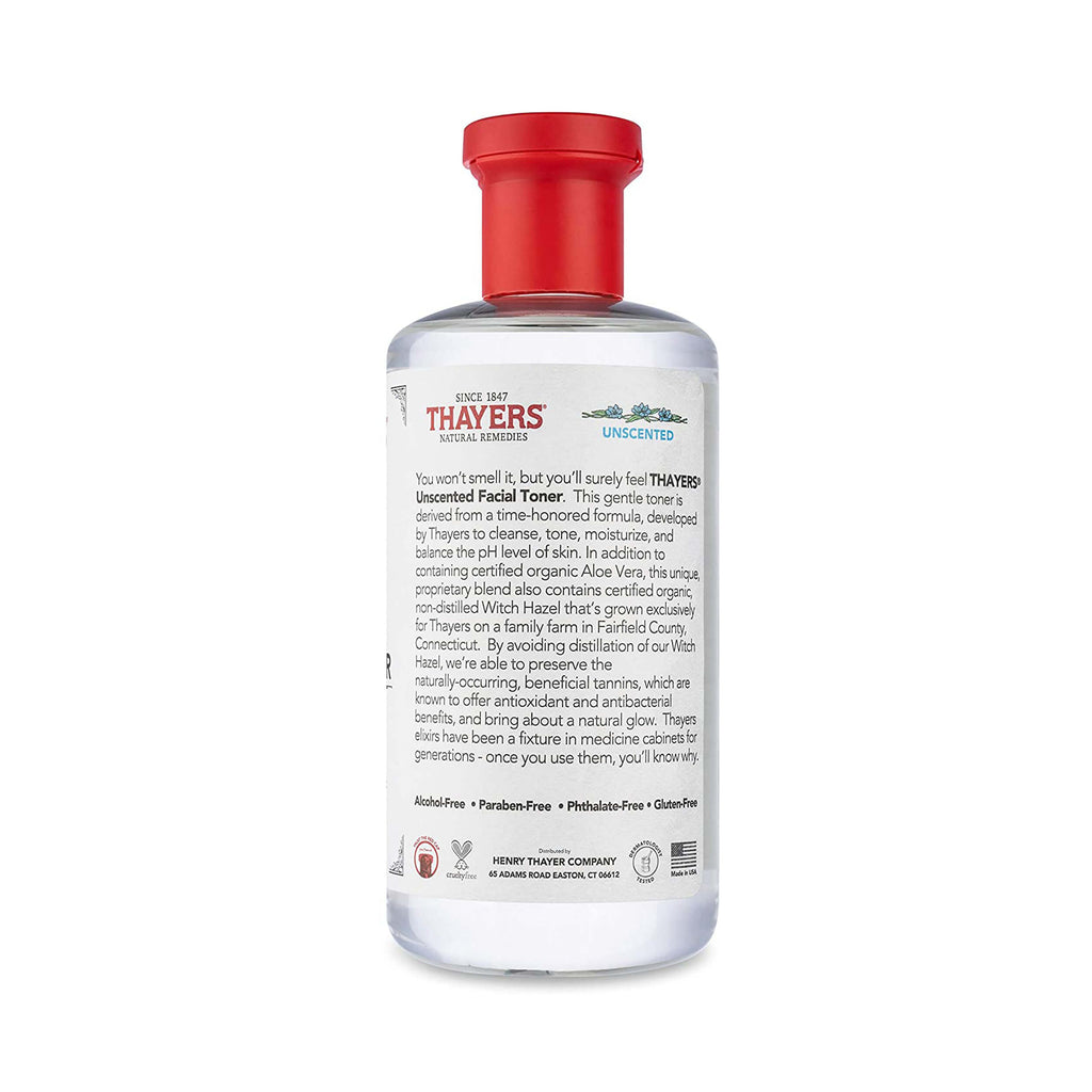 Thayers Alcohol-Free Unscented Witch Hazel Toner 12 oz 355 mL