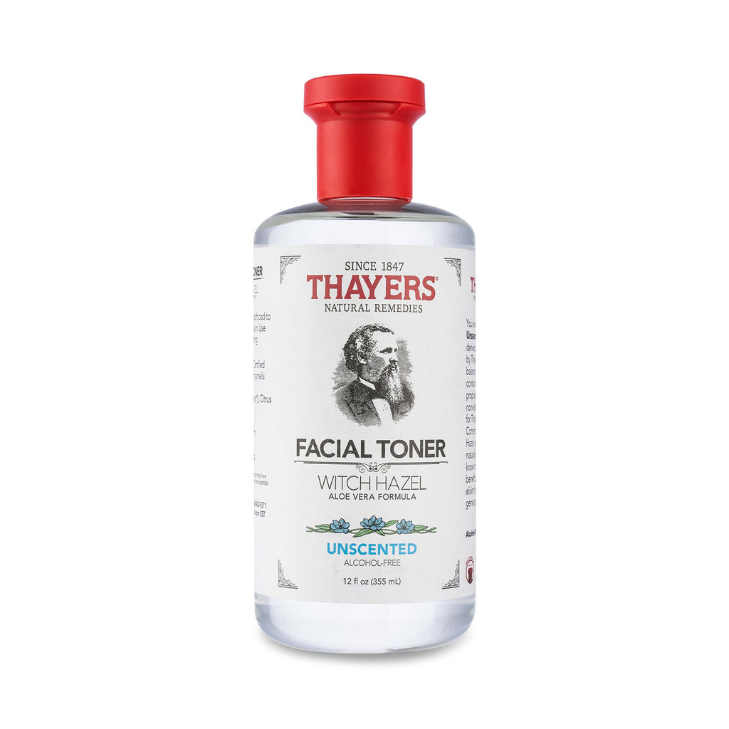 Thayers Alcohol-Free Unscented Witch Hazel Toner 12 oz 355 mL
