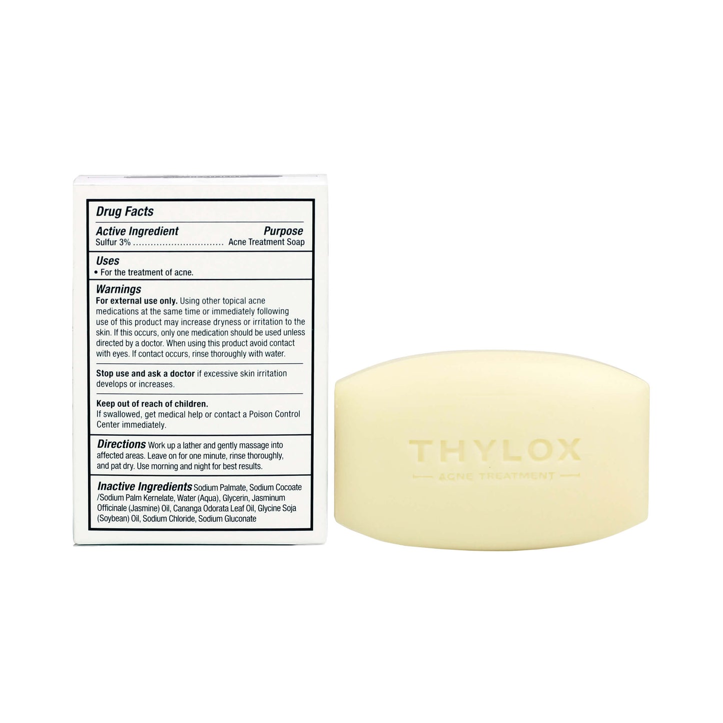 The Grandpa Soap Co Thylox Bar Soap Acne Treatment 3.25 oz (92g)